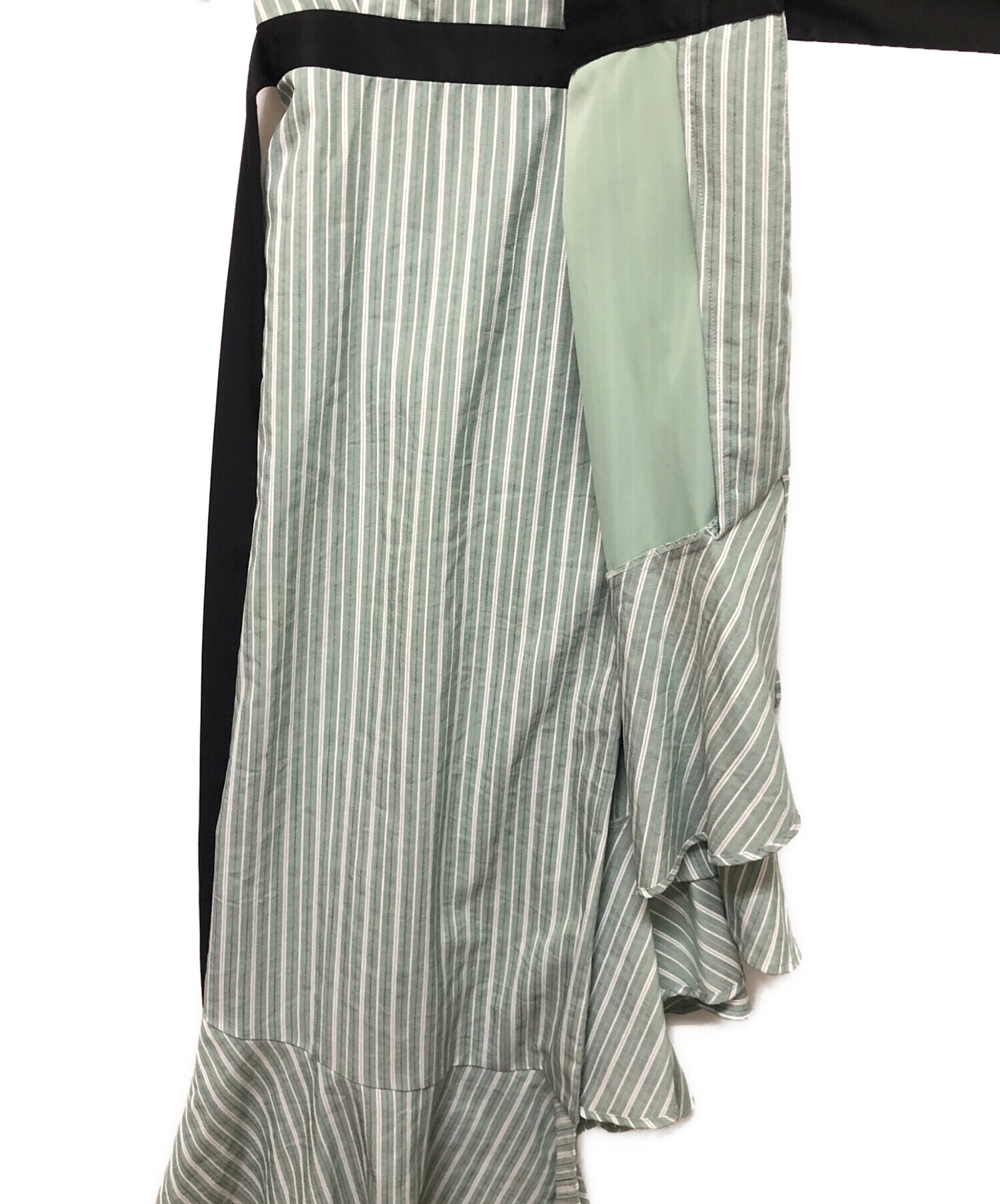 中古・古着通販】PAMEO POSE (パメオポーズ) 半袖ワンピース グリーン