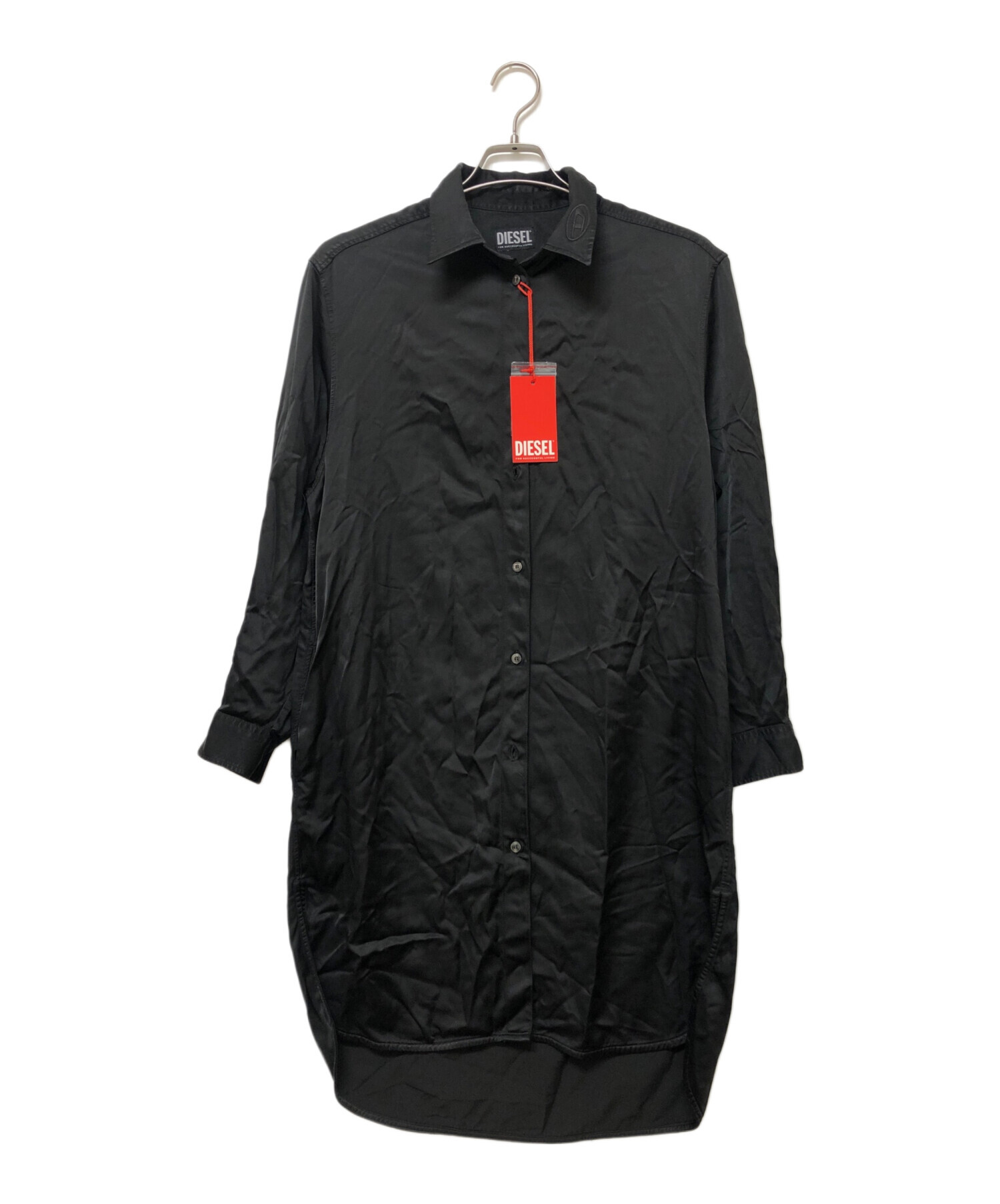 中古・古着通販】DIESEL (ディーゼル) シャツワンピース ブラック 