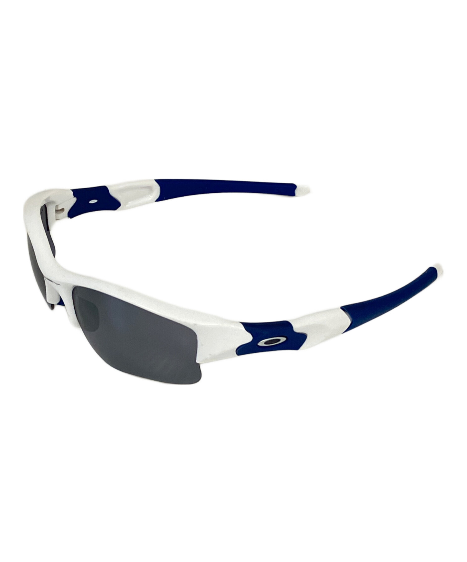 Oakley スポーツサングラス ホワイト/ブルー