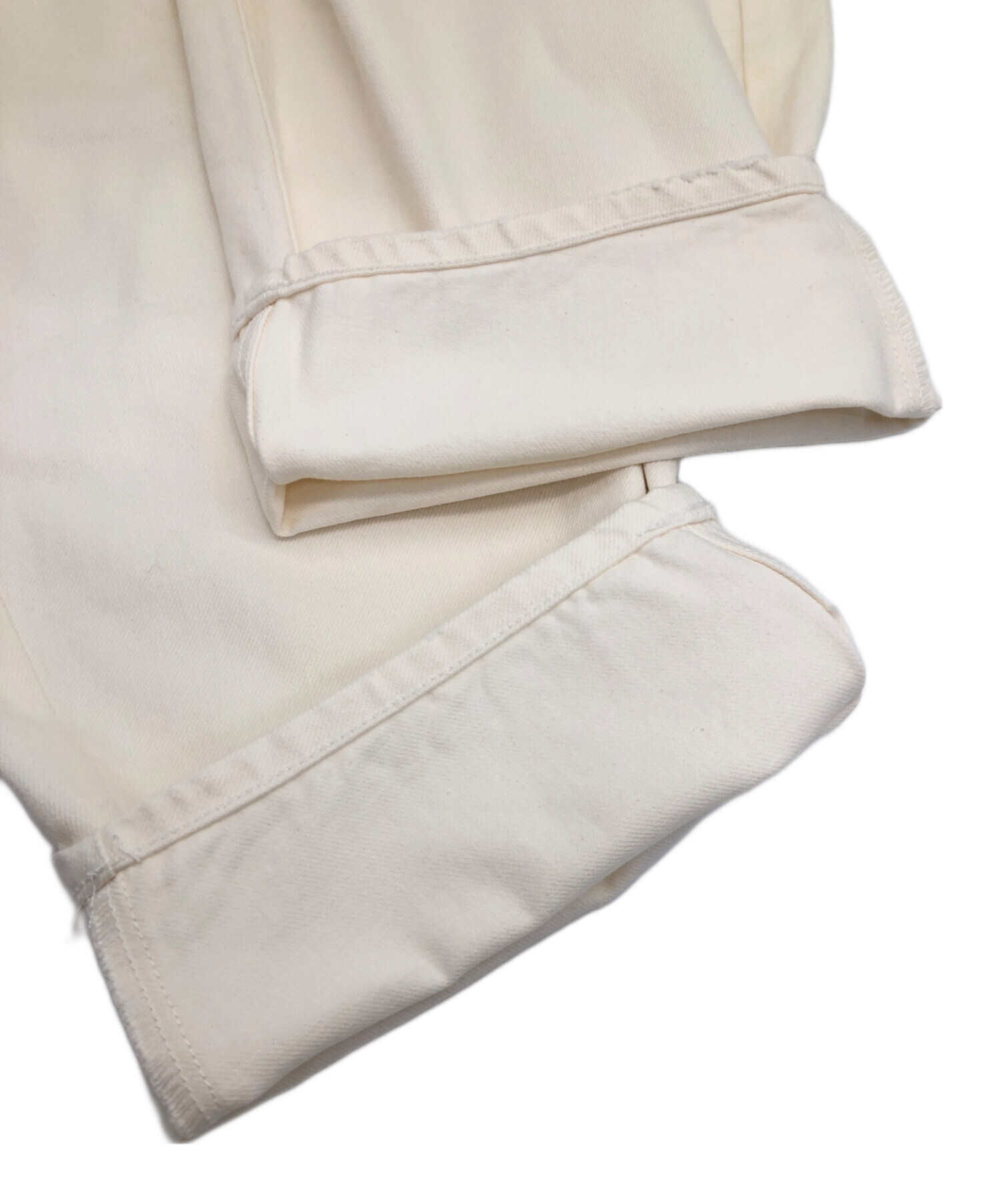 Curensologyカレンソロジー＜&RC＞カーヴィーデニム ホワイト 36 Curensology ＜&RC＞カーヴィーデニムパンツ カレンソロジー パンツ