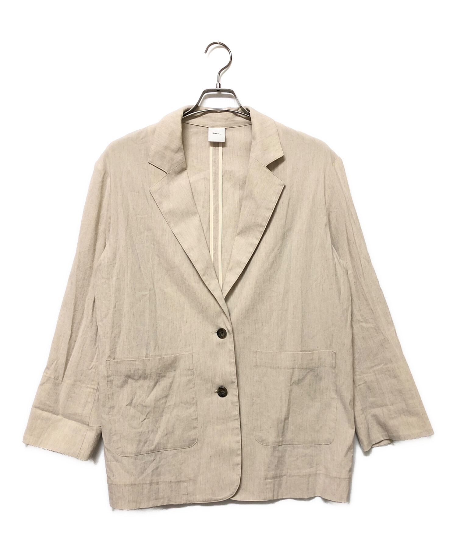 Spick & Span ドライツイルダブルブレストジャケット 紺 ブレザー 