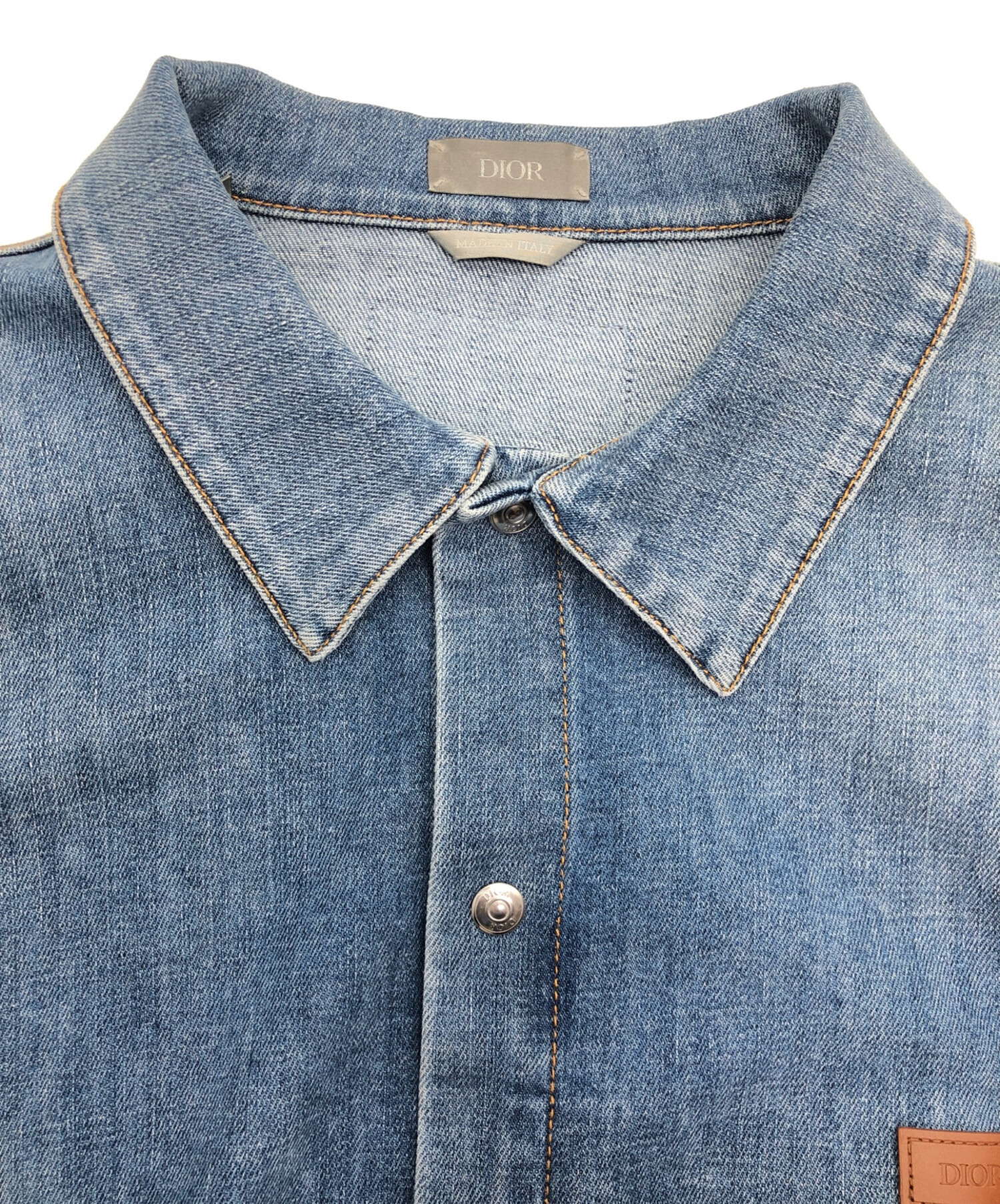 中古・古着通販】DIOR (ディオール) デニムジャケット ブルー サイズ