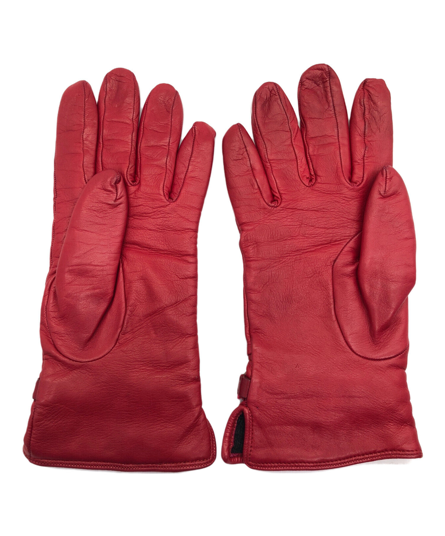 中古・古着通販】PRADA (プラダ) 手袋 レッド｜ブランド・古着通販
