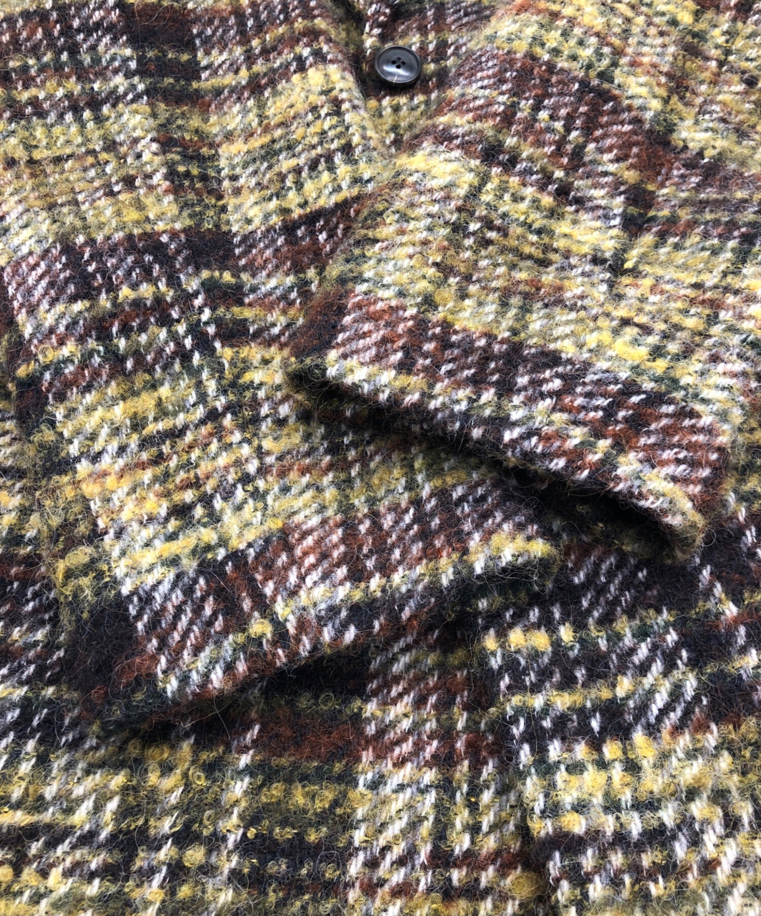 ✨完売/美品✨定価3.3万 ジャーナルスタンダード ハイネックコート イエロー 金子麻貴さん着用》スタンドカラーエコウールコート