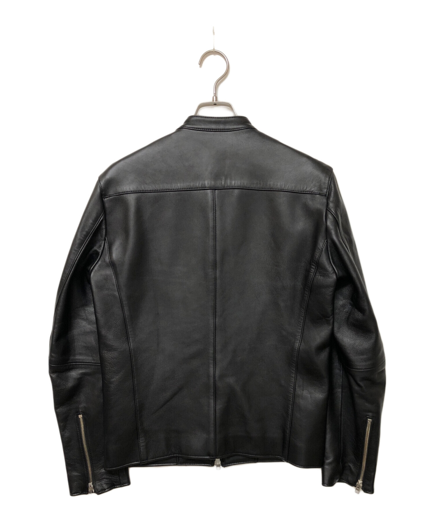 中古・古着通販】LIDNM (リドム) レザーライダースジャケット ブラック