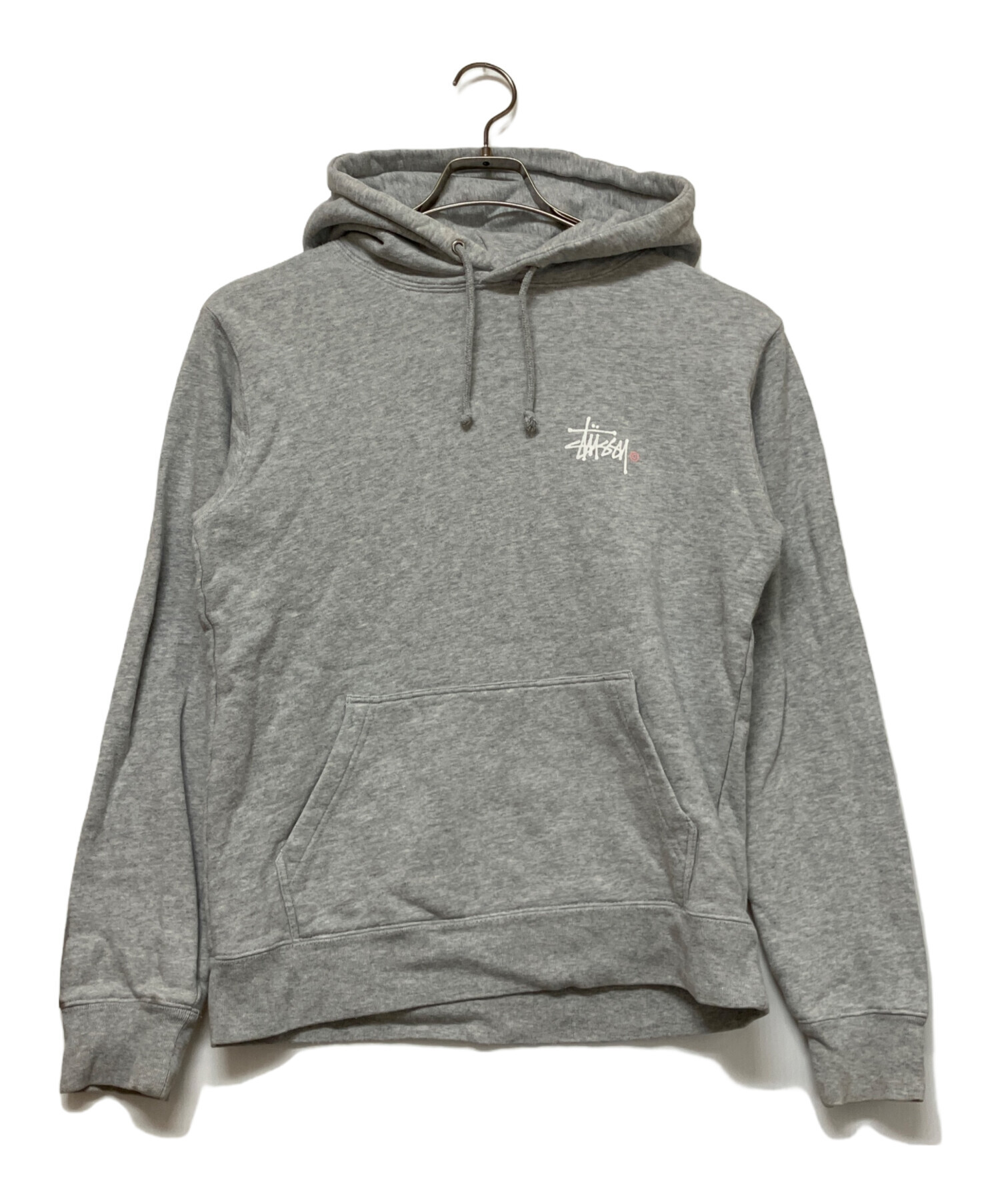 中古・古着通販】stussy (ステューシー) パーカー ライトグレー サイズ 