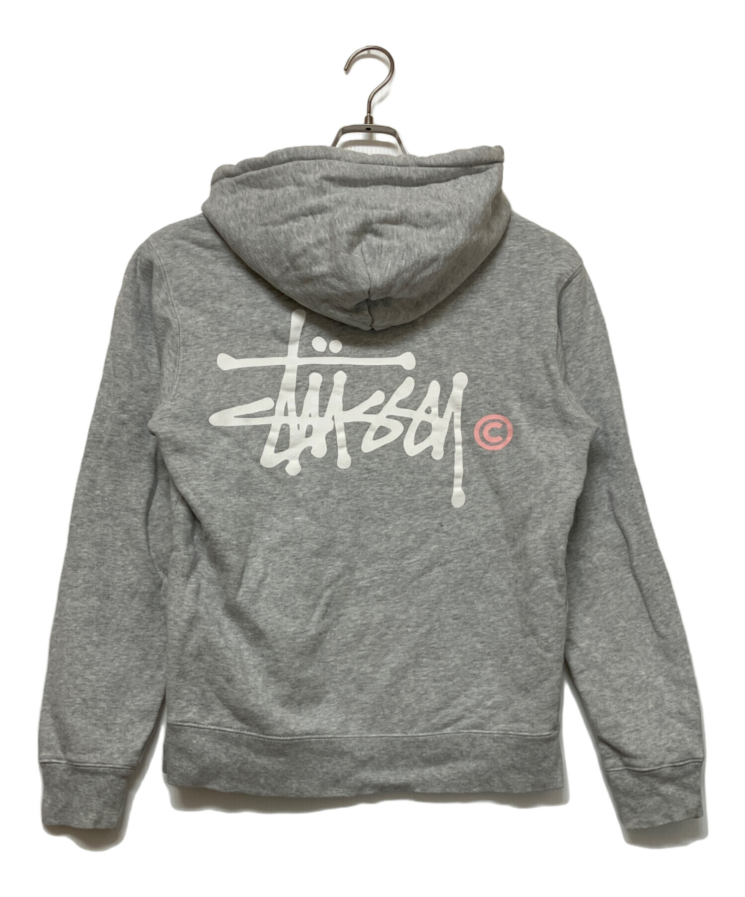 中古・古着通販】stussy (ステューシー) パーカー ライトグレー サイズ 