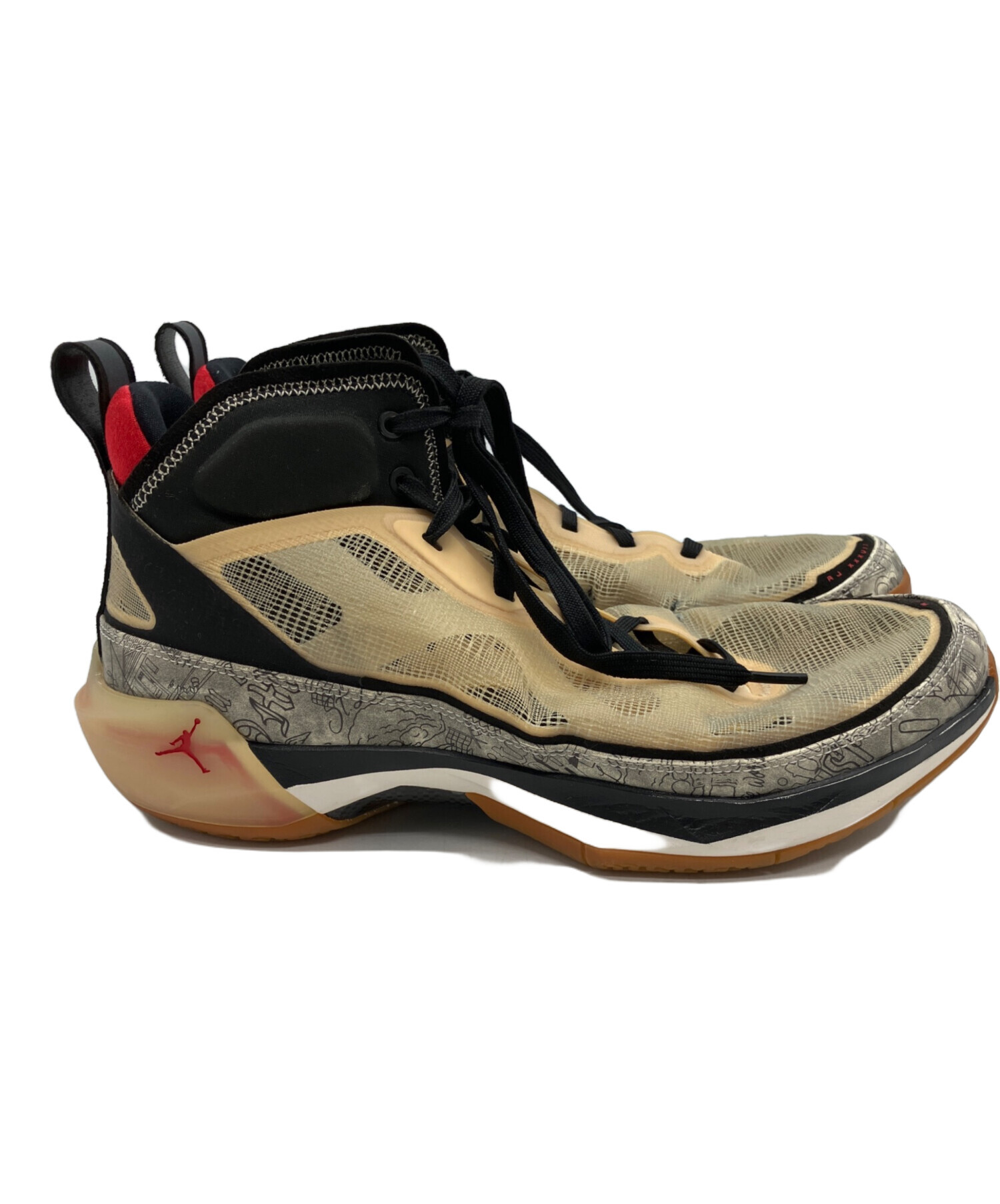 中古・古着通販】NIKE (ナイキ) AIR JORDAN 37 TATUM PF ベージュ 