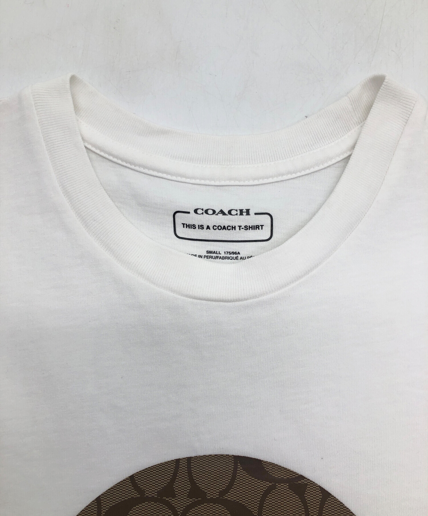 中古・古着通販】COACH (コーチ) 半袖カットソー ホワイト サイズ:SIZE
