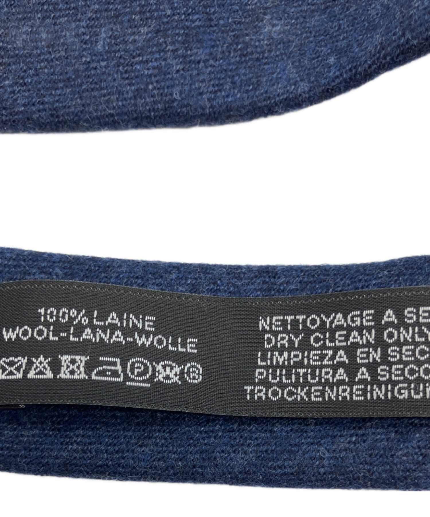 エルメス　デニム　ネクタイ　ネイビー　ダークネイビー　カレ　ストール　スカーフ 中古・古着通販】HERMES (エルメス) ネクタイ ネイビー サイズ:不明