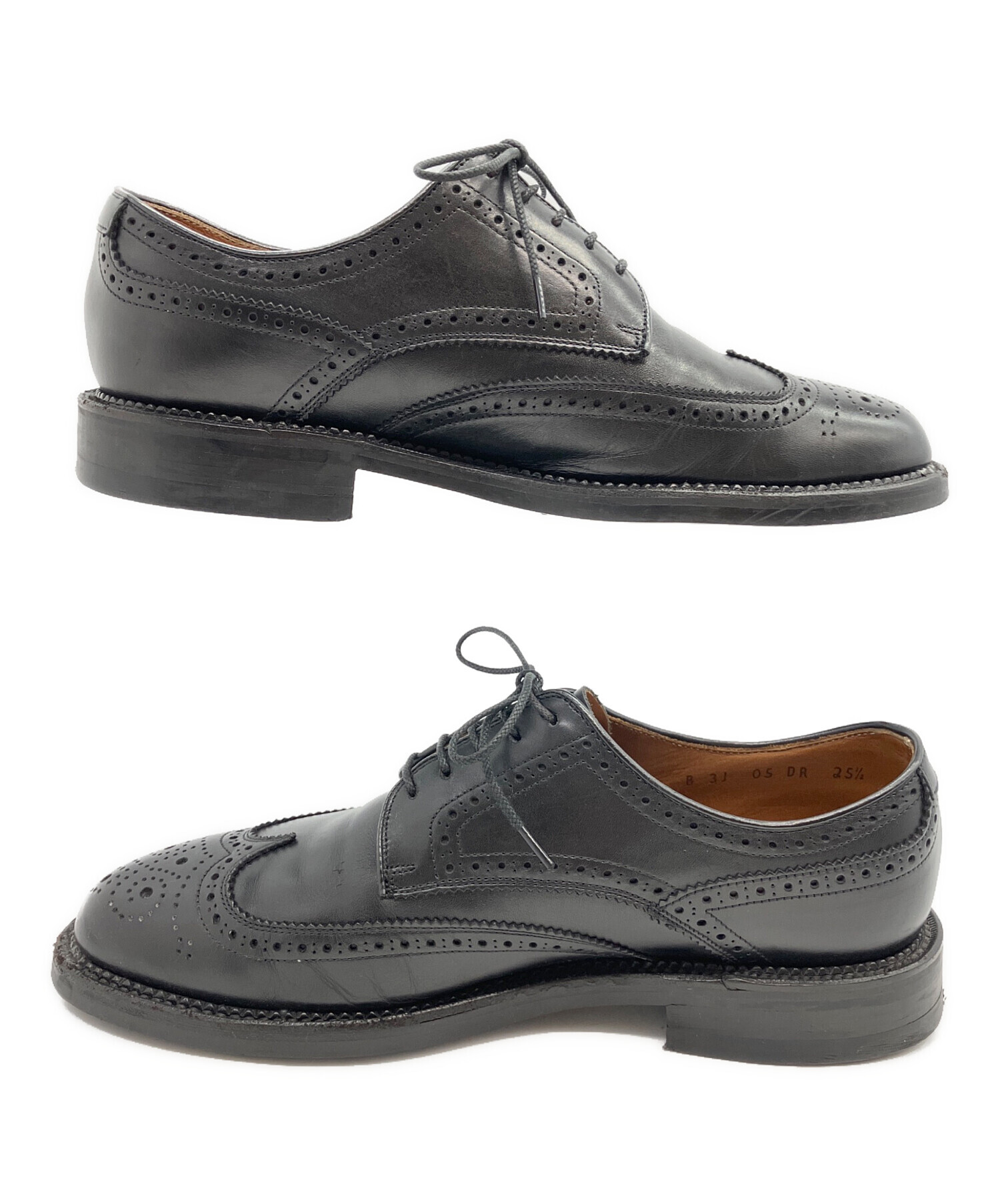 中古・古着通販】REGAL (リーガル) ウィングチップシューズ ブラック