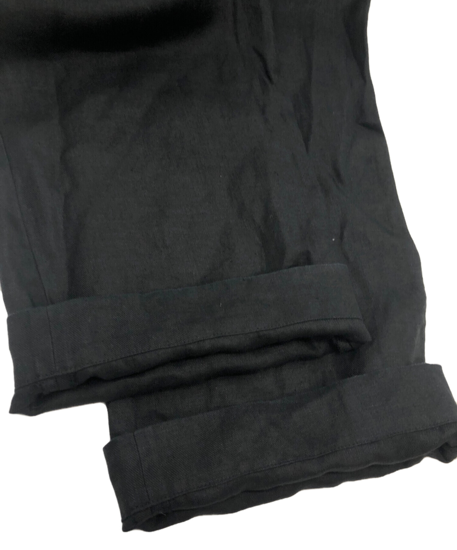 中古・古着通販】HYKE (ハイク) ワイドパンツ ブラック サイズ:SIZE 2