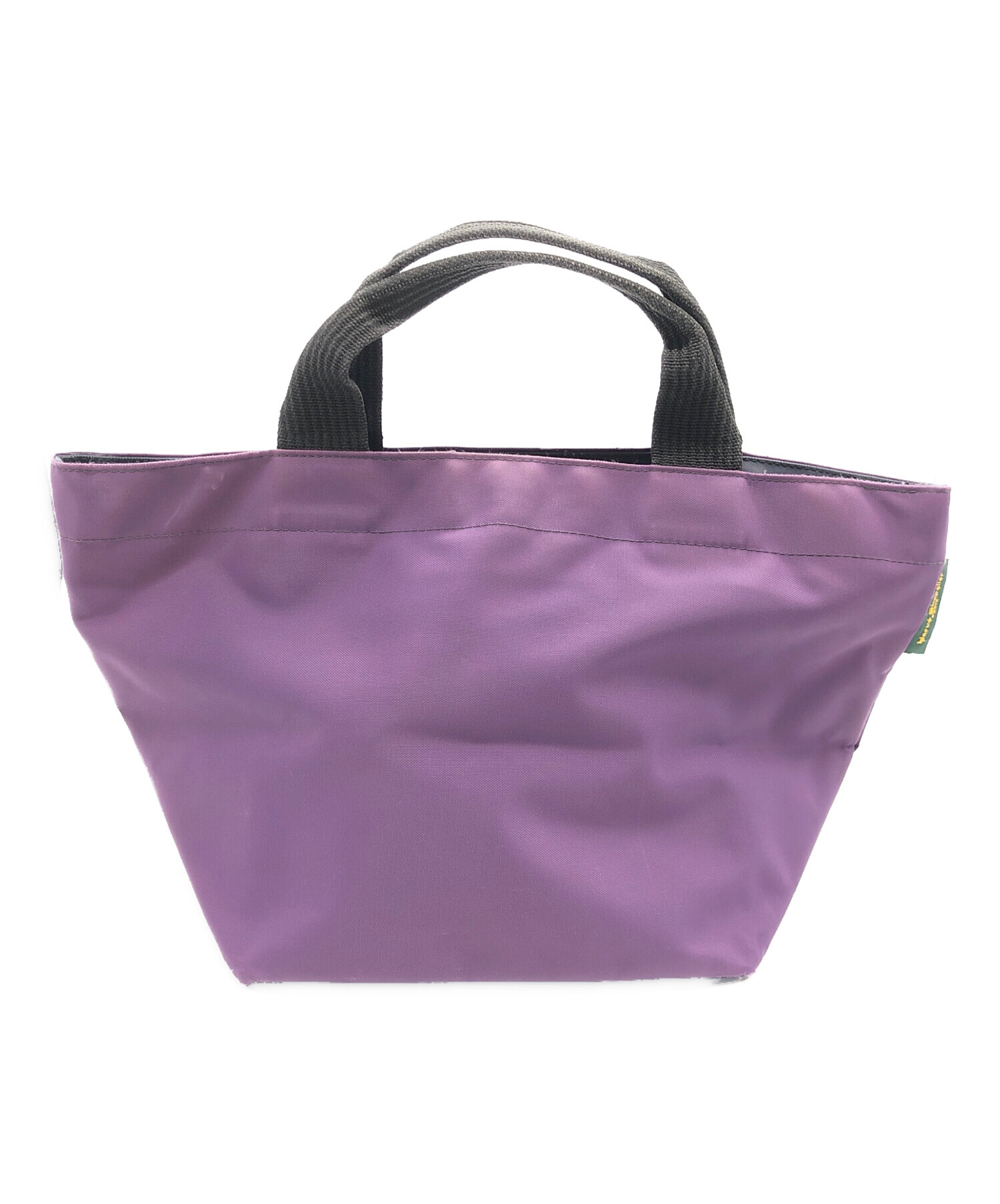 美品 Herve Chapelier トートバッグ レザー グレー パープル 中古・古着通販】Herve Chapelier (エルベシャプリエ) トートバッグ