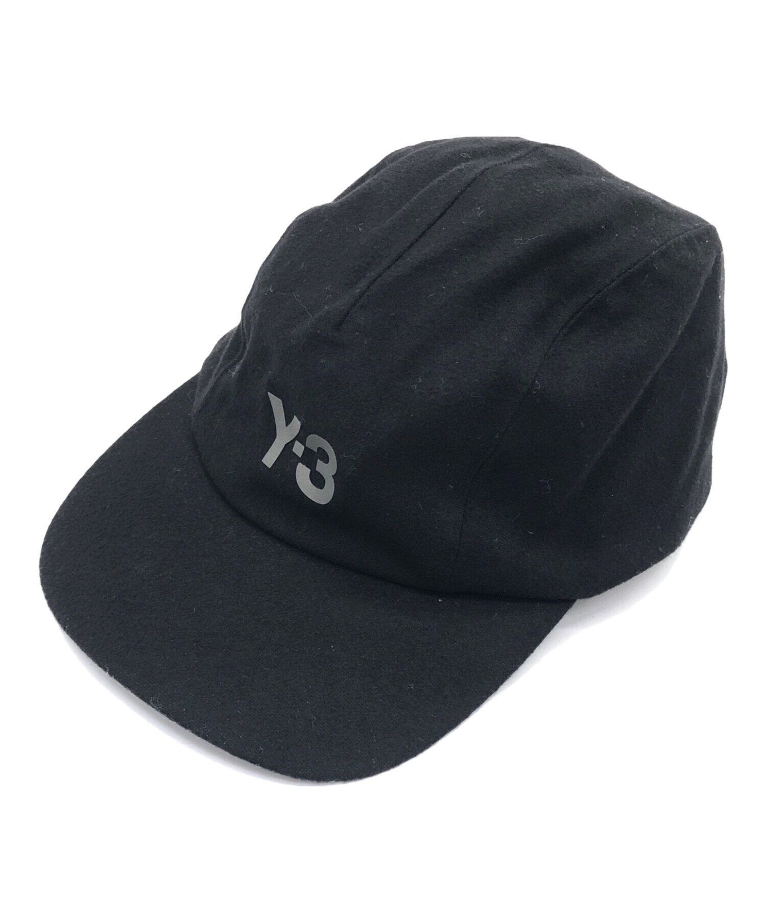 レア/廃番【ワイスリー】Y-3 ラフ テキスト キャップ モノトーン 黒×白 レア/廃番【ワイスリー】Y-3 ラフ テキスト キャップ モノトーン 黒×白