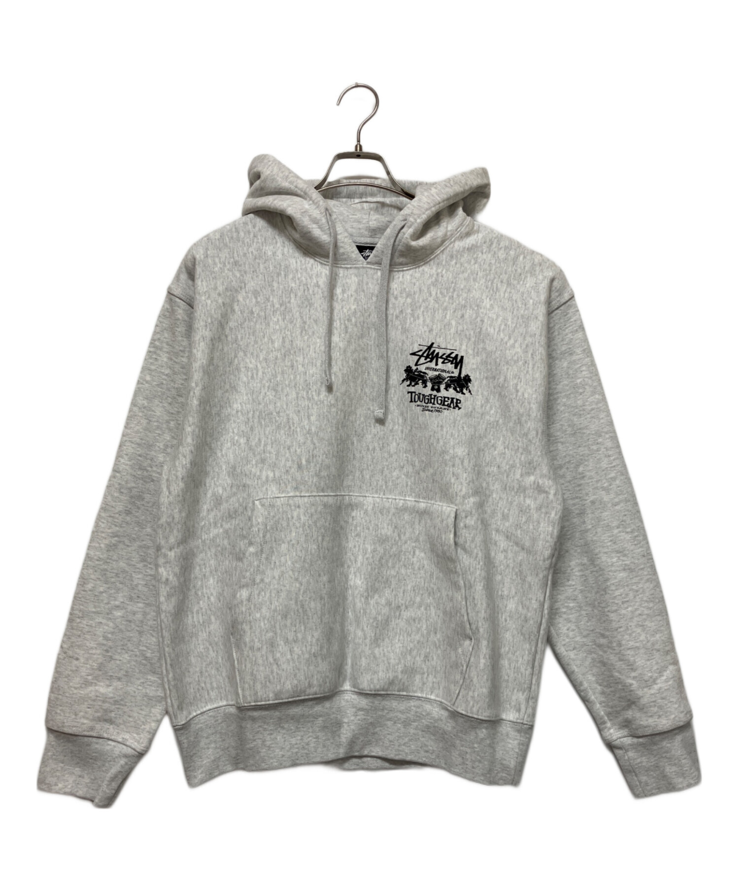 中古・古着通販】stussy (ステューシー) プルオーバーパーカー グレー 
