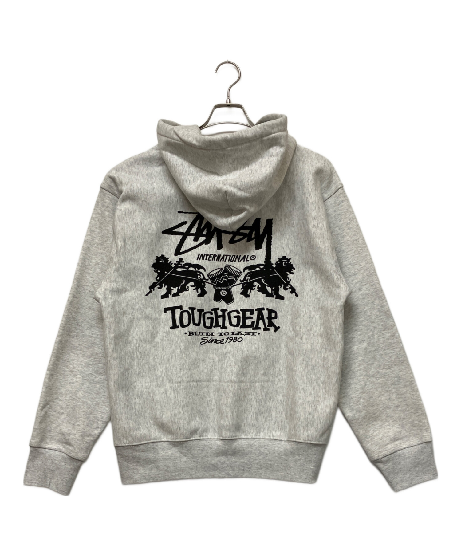 ステューシーstussy パーカー Sサイズ グレー メンズ