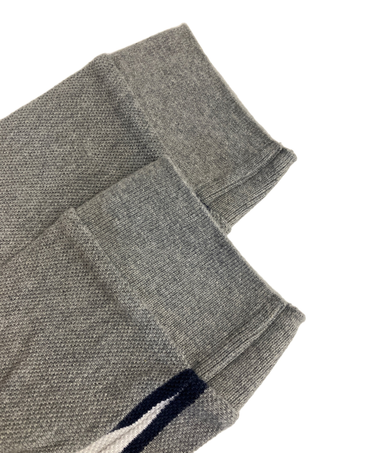 中古・古着通販】LACOSTE (ラコステ) ポロシャツ グレー×ホワイト