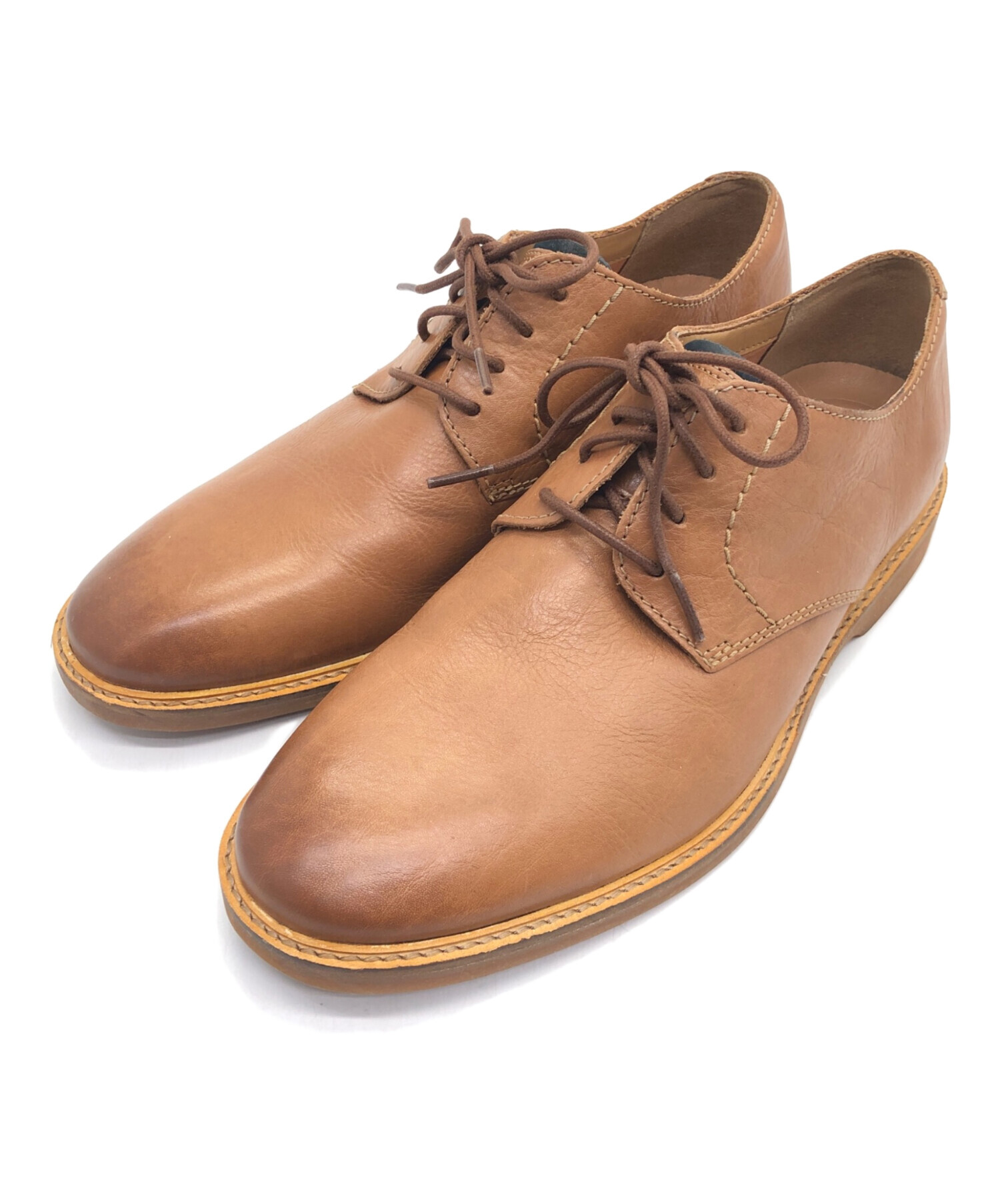 中古・古着通販】CLARKS (クラークス) プレーントゥシューズ ブラウン