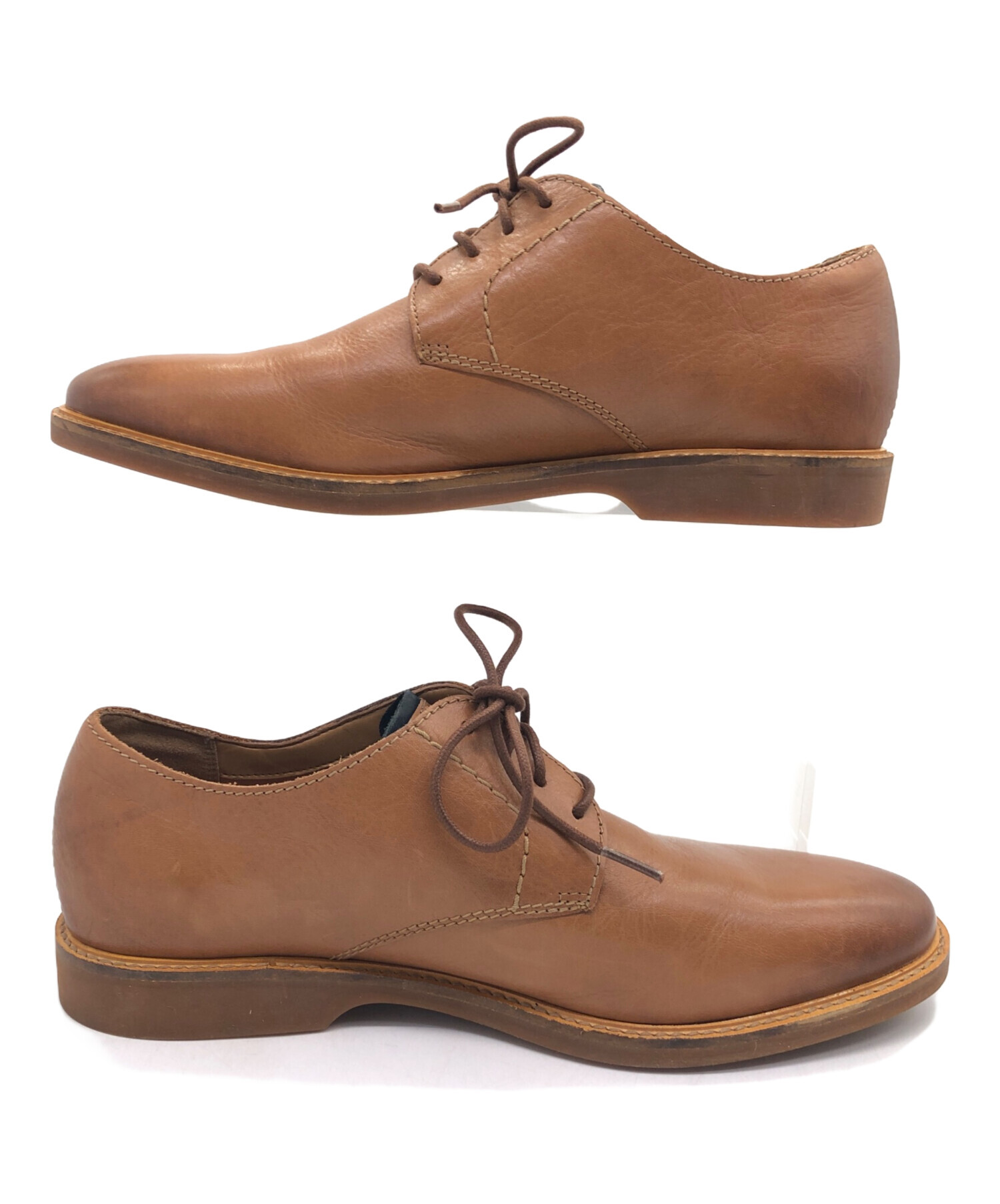 中古・古着通販】CLARKS (クラークス) プレーントゥシューズ ブラウン