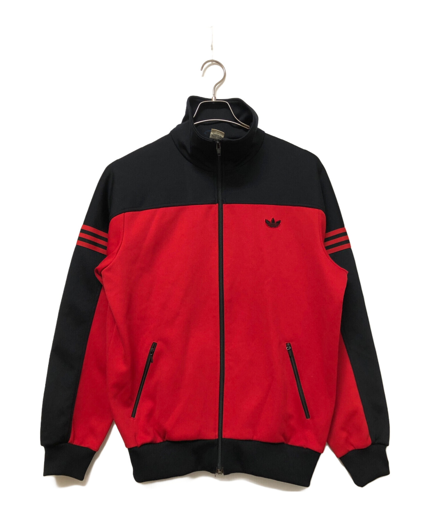 激レア 7号 adidas ブラック＆レッド トラックジャケット 美品色落ちなし 中古・古着通販】adidas (アディダス) トラックジャケット レッド