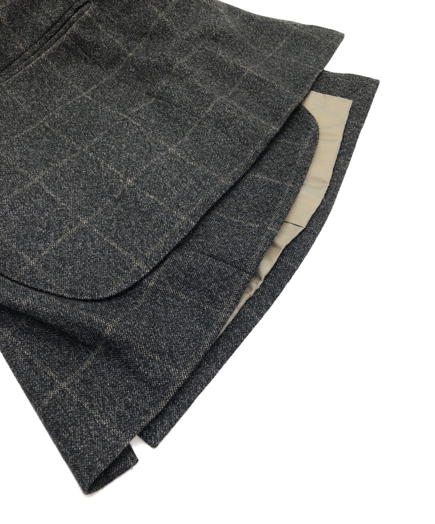 【中古】バーバリー BURBERRY London England テーラード ジャケット チェック カシミヤ 52R 黒 ブラック メンズ 中古・古着通販】BURBERRY LONDON (バーバリーロンドン) テーラード