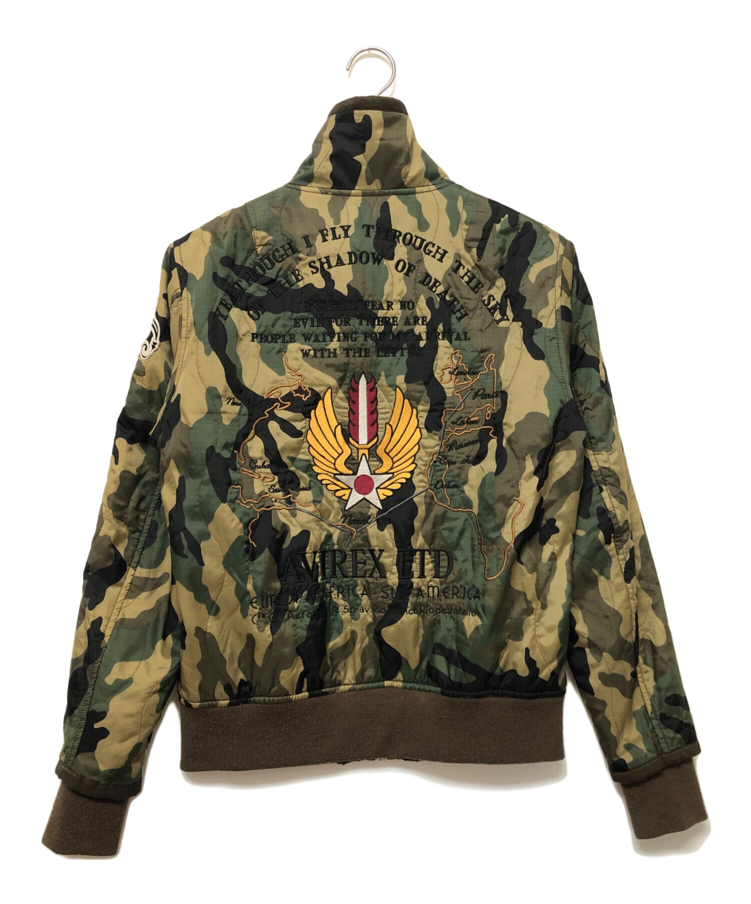 【AVIREX】 アヴィレックス ma-1 フライトジャケット カモ 迷彩柄 AVIREX（アヴィレックス） ma1 ma-1 「WEB＆DEPOT限定」CAMOUFLAGE L