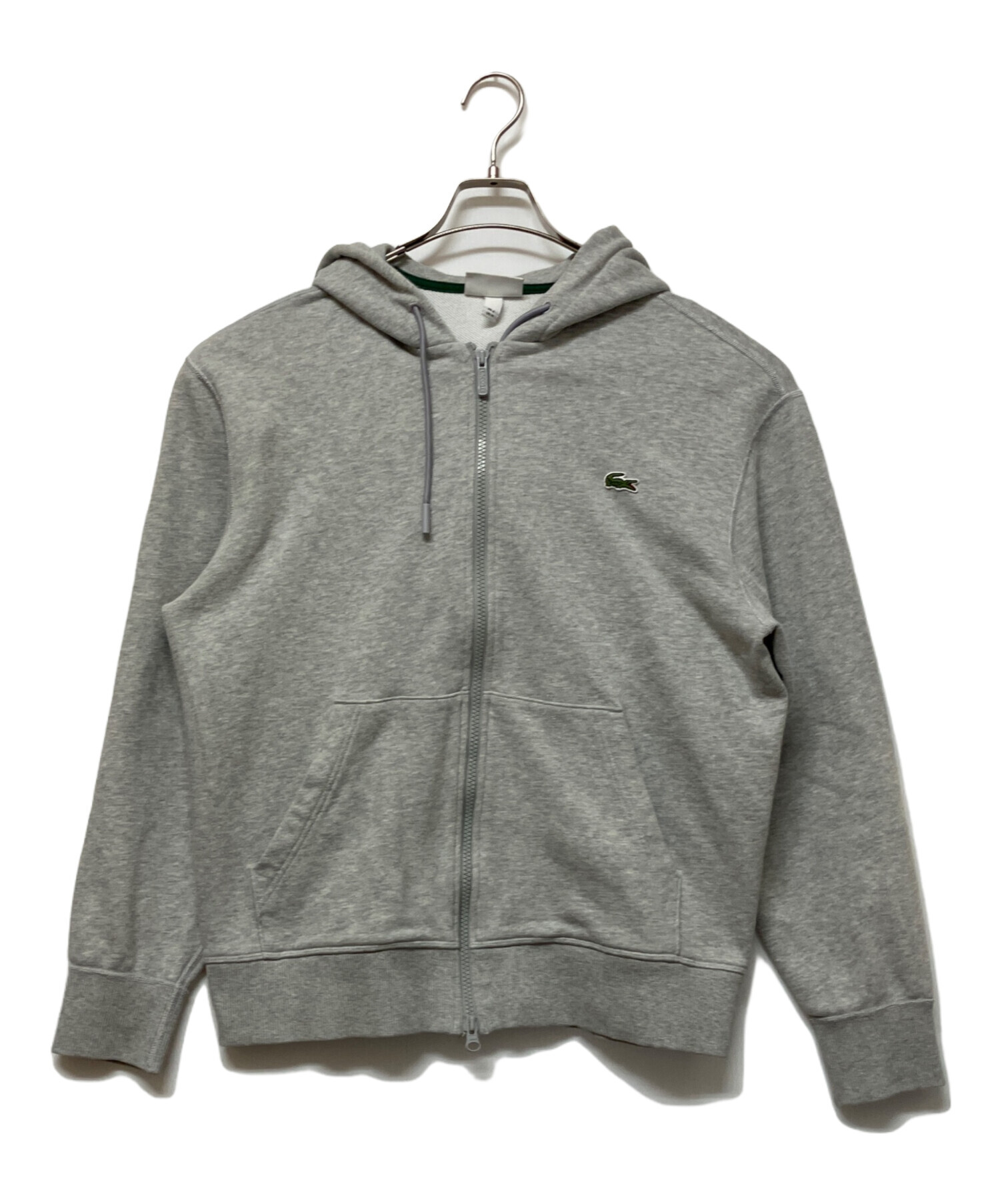 中古・古着通販】LACOSTE (ラコステ) ジップパーカー グレー サイズ