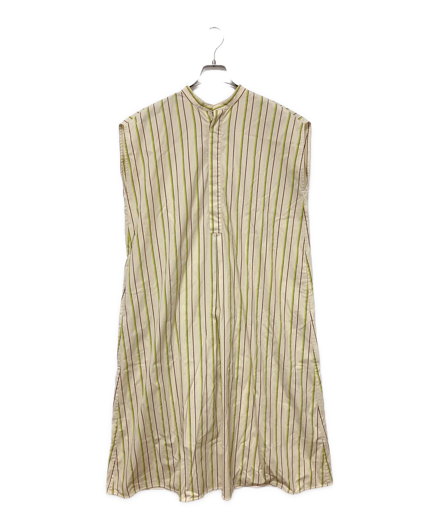 中古・古着通販】ticca (ティッカ) ノースリーブワンピース ベージュ 