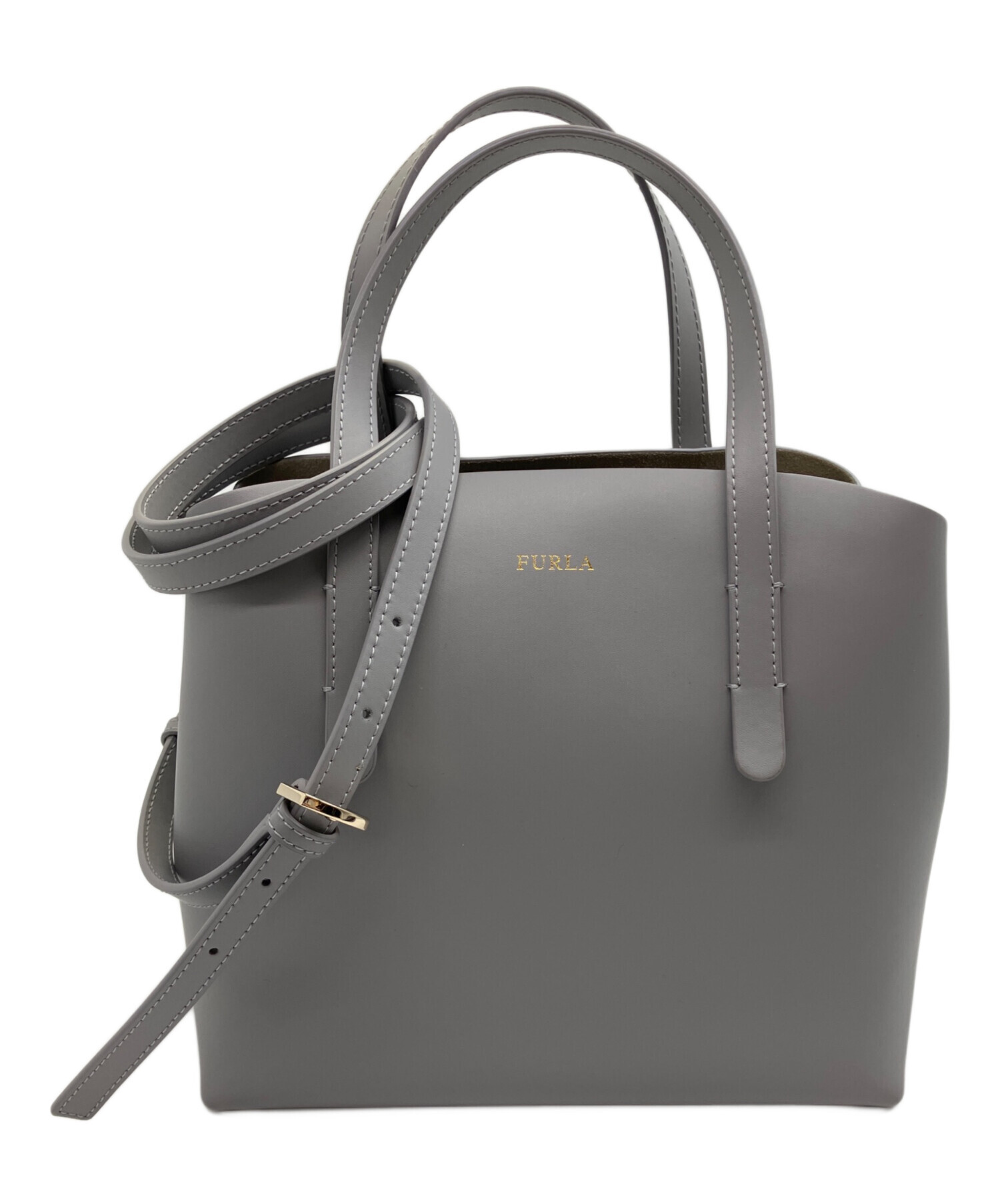 中古・古着通販】FURLA (フルラ) 2WAYバッグ グレー｜ブランド・古着