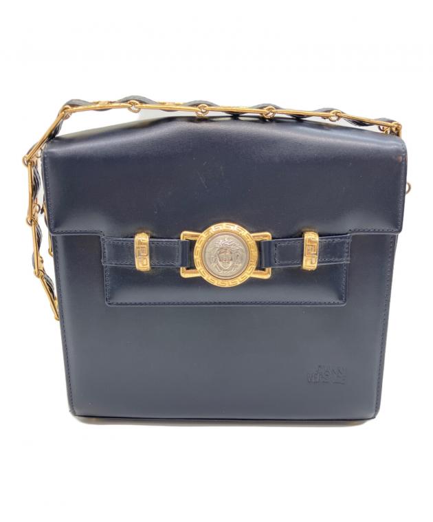 VERSACE ジャンニ・ヴェルサーチ チェーンショルダー カーフ ショルダーバッグ 中古・古着通販】GIANNI VERSACE (ジャンニ・ヴェルサーチ) チェーン