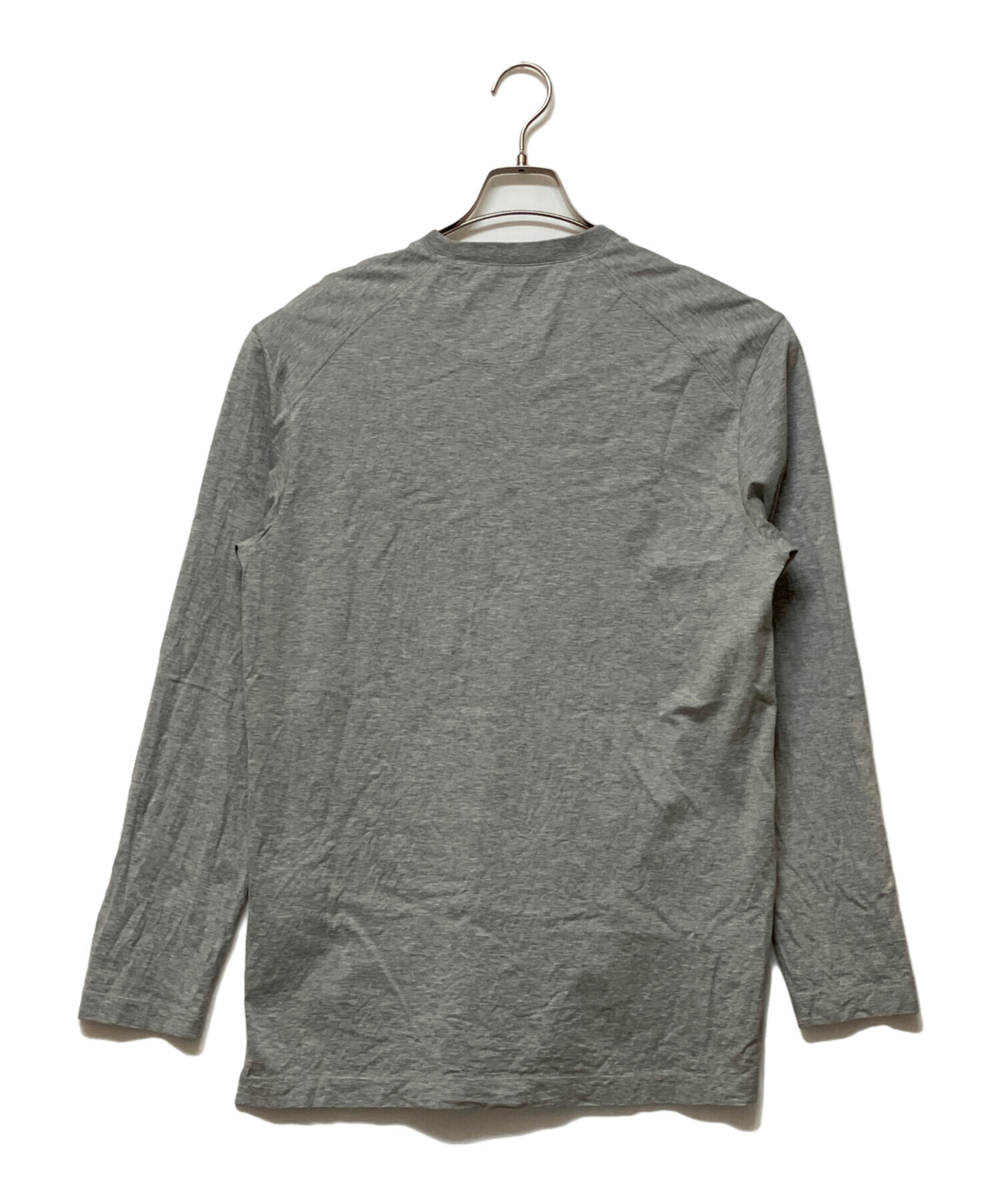 Y-3 CLASSIC CHEST LOGO LS TEE ロゴ サイズXS 中古・古着通販】Y-3 (ワイスリー) CLASSIC CHEST LOGO LS TEE グレー