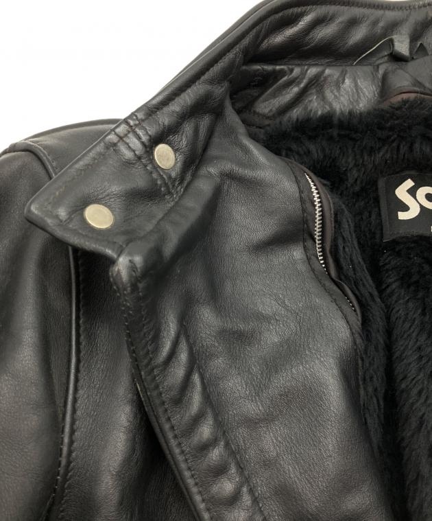 【希少】Schott　シングルライダース　ボアライナー付き　肉厚　36 中古・古着通販】Schott (ショット) ボアライナー付 レザーシングル