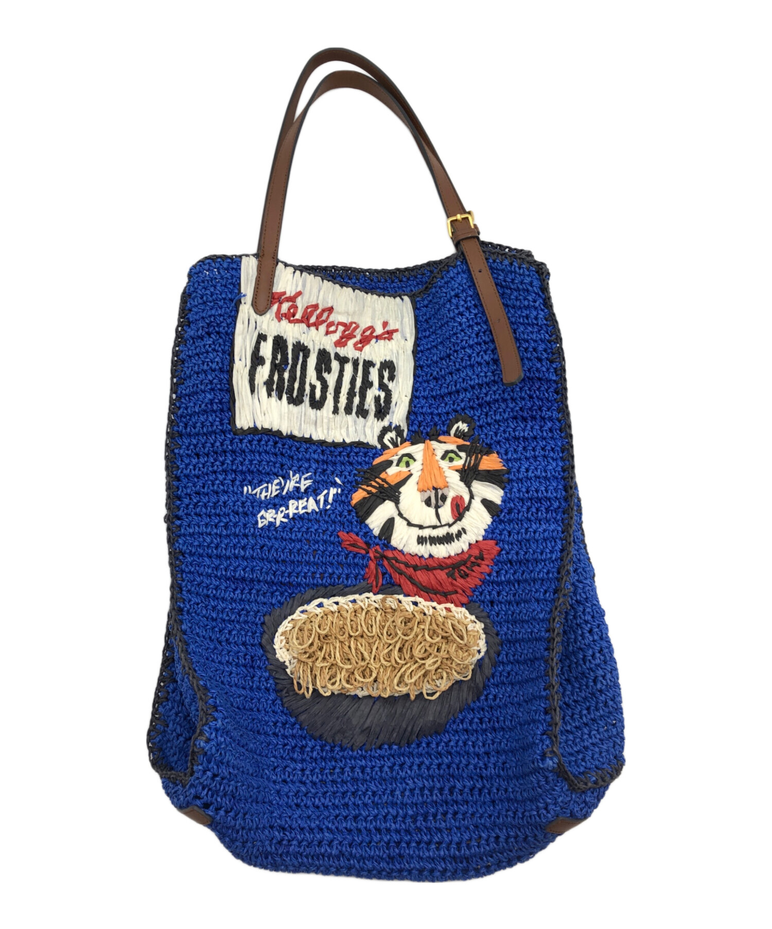 【激レア】ANYA HINDMARCH ミニトートバッグ 2way ブルー 限定 中古・古着通販】ANYA HINDMARCH (アニヤ・ハインドマーチ) トート