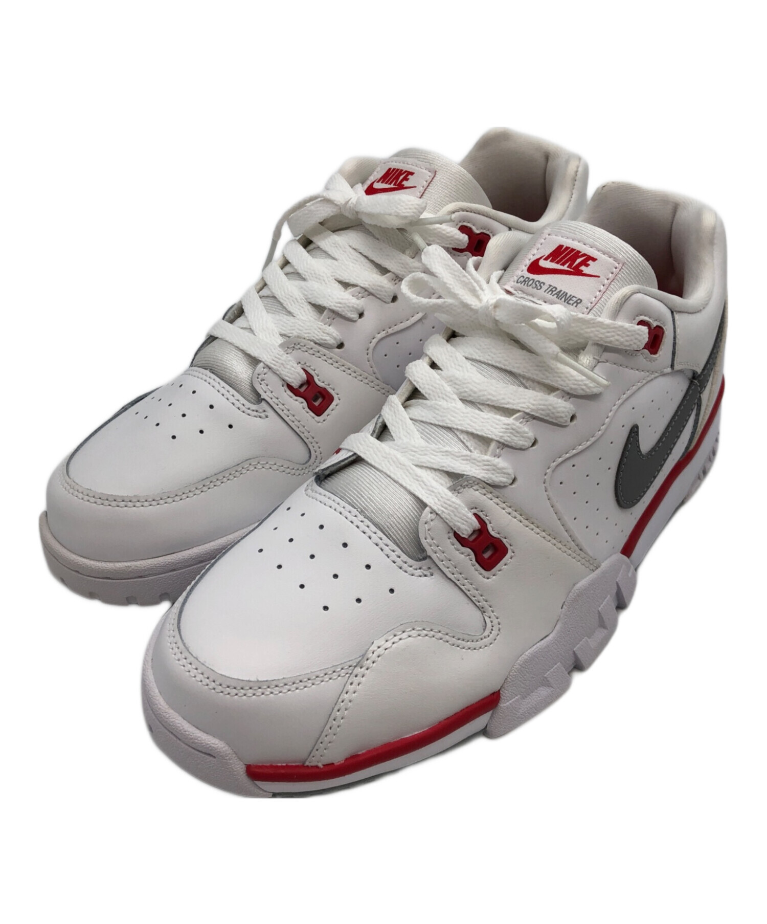 NIKE ナイキ スニーカー 28cm 赤x白 【古着】【中古】 中古・古着通販】NIKE (ナイキ) Nike Air Cross Trainer Low 'White