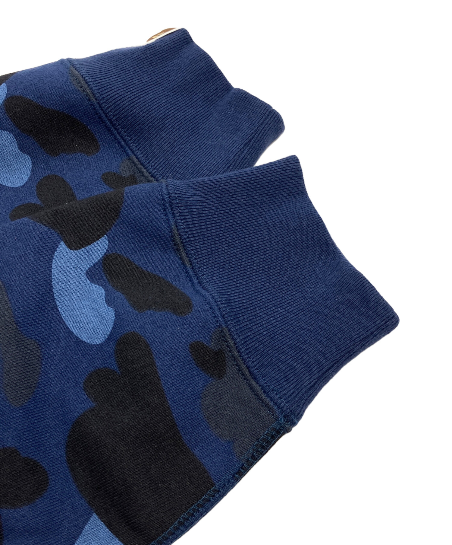 A BATHING APE アベイシングエイブ　裏起毛　ブルー　スエット 中古・古着通販】A BATHING APE (ア ベイシング エイプ) クルーネック