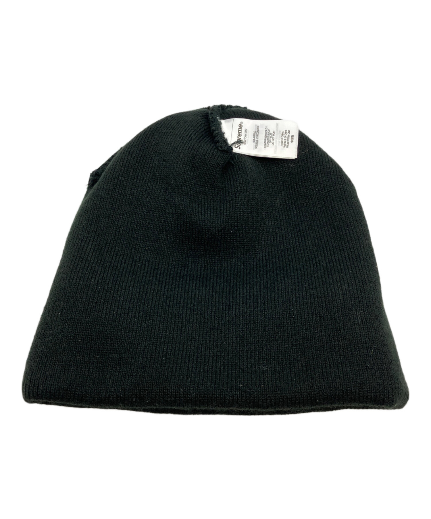 中古・古着通販】Supreme (シュプリーム) ニット帽 ブラック サイズ