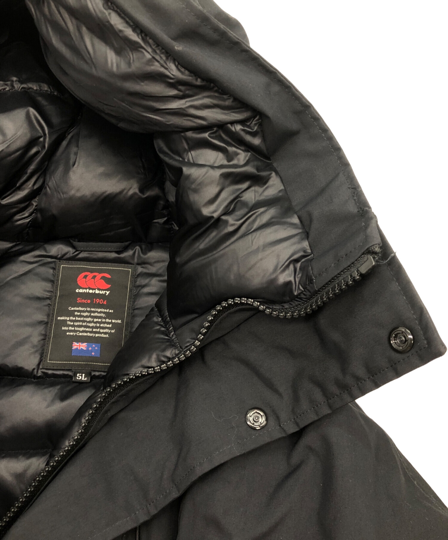 中古・古着通販】Canterbury (カンタベリー) ダウンコート ブラック