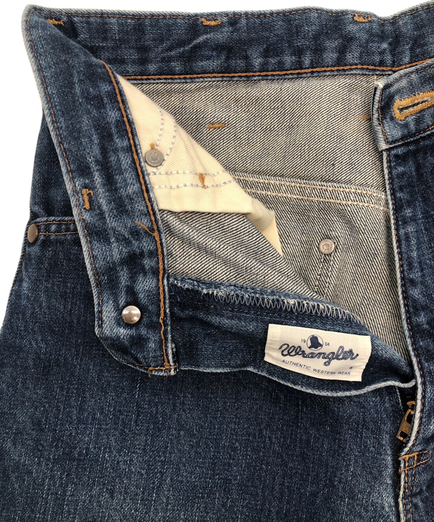 中古・古着通販】Wrangler (ラングラー) デニムパンツ ネイビー サイズ