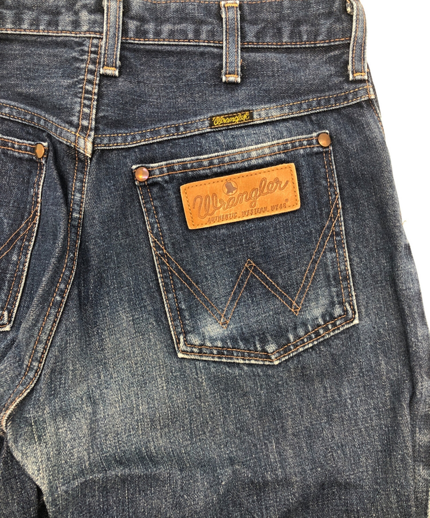 中古・古着通販】Wrangler (ラングラー) デニムパンツ ネイビー サイズ 