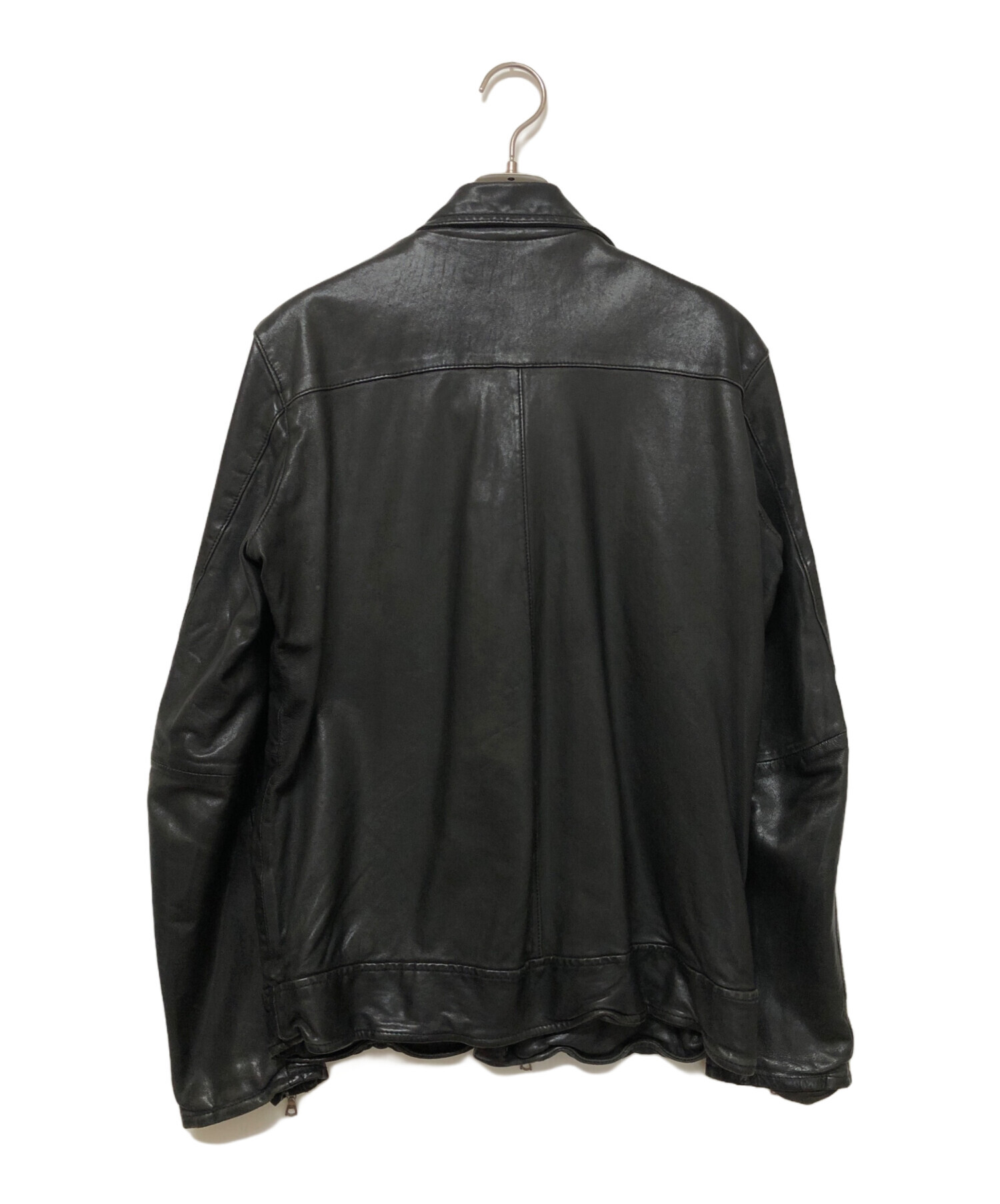 中古・古着通販】BLUE WORK (ブルーワーク) レザージャケット ブラック
