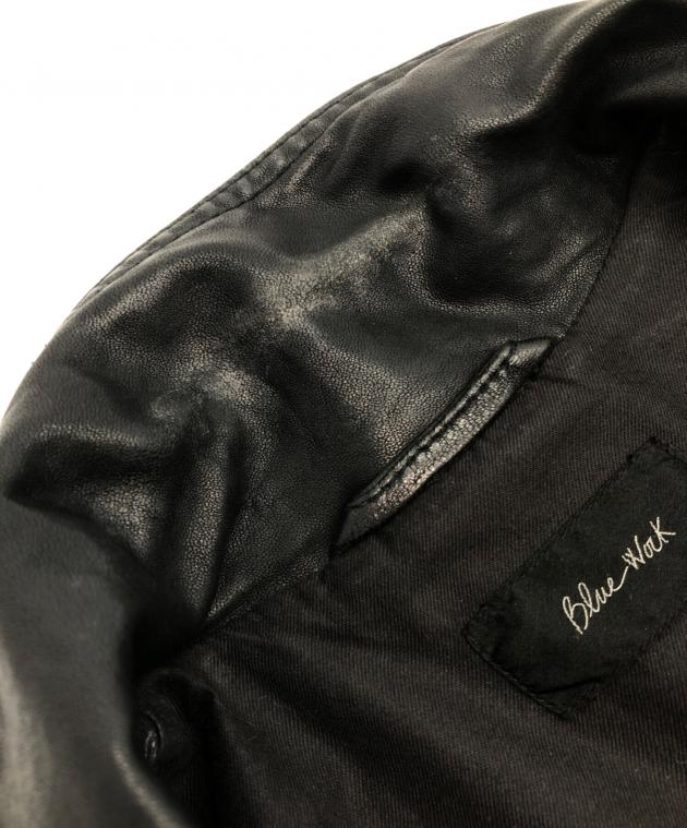 中古・古着通販】BLUE WORK (ブルーワーク) レザージャケット ブラック