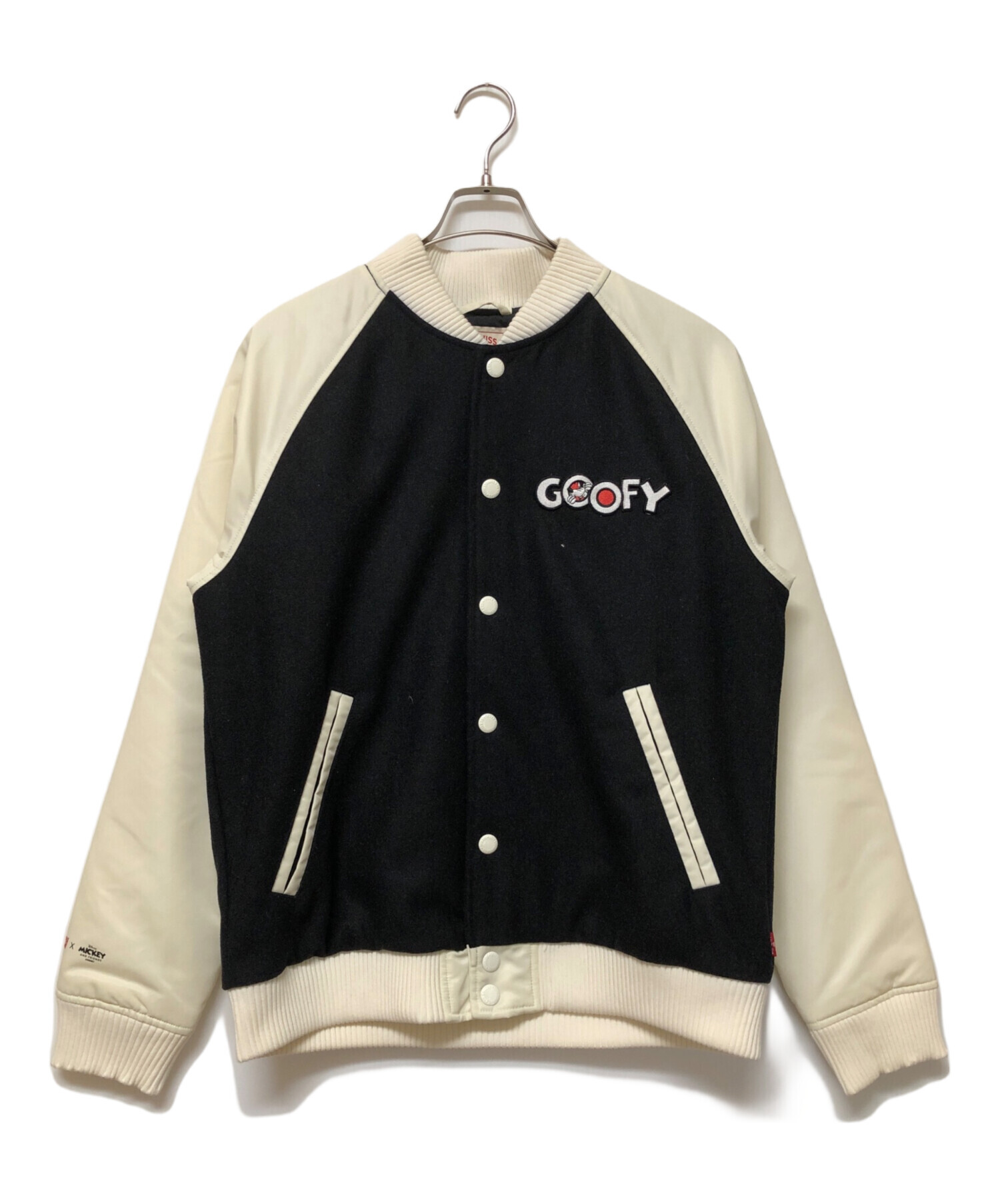 中古・古着通販】LEVI'S (リーバイス) スタジャン ブラック×ホワイト