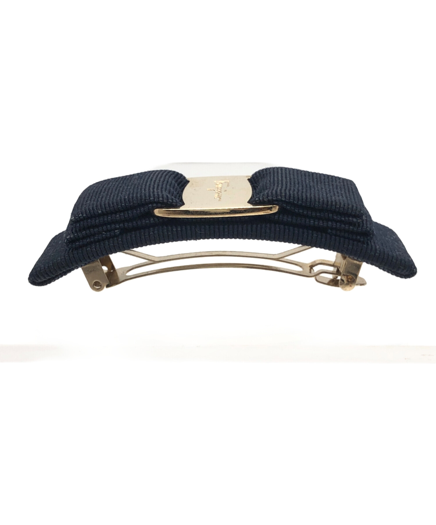 中古・古着通販】Ferragamo (フェラガモ) バレッタ ブラック｜ブランド