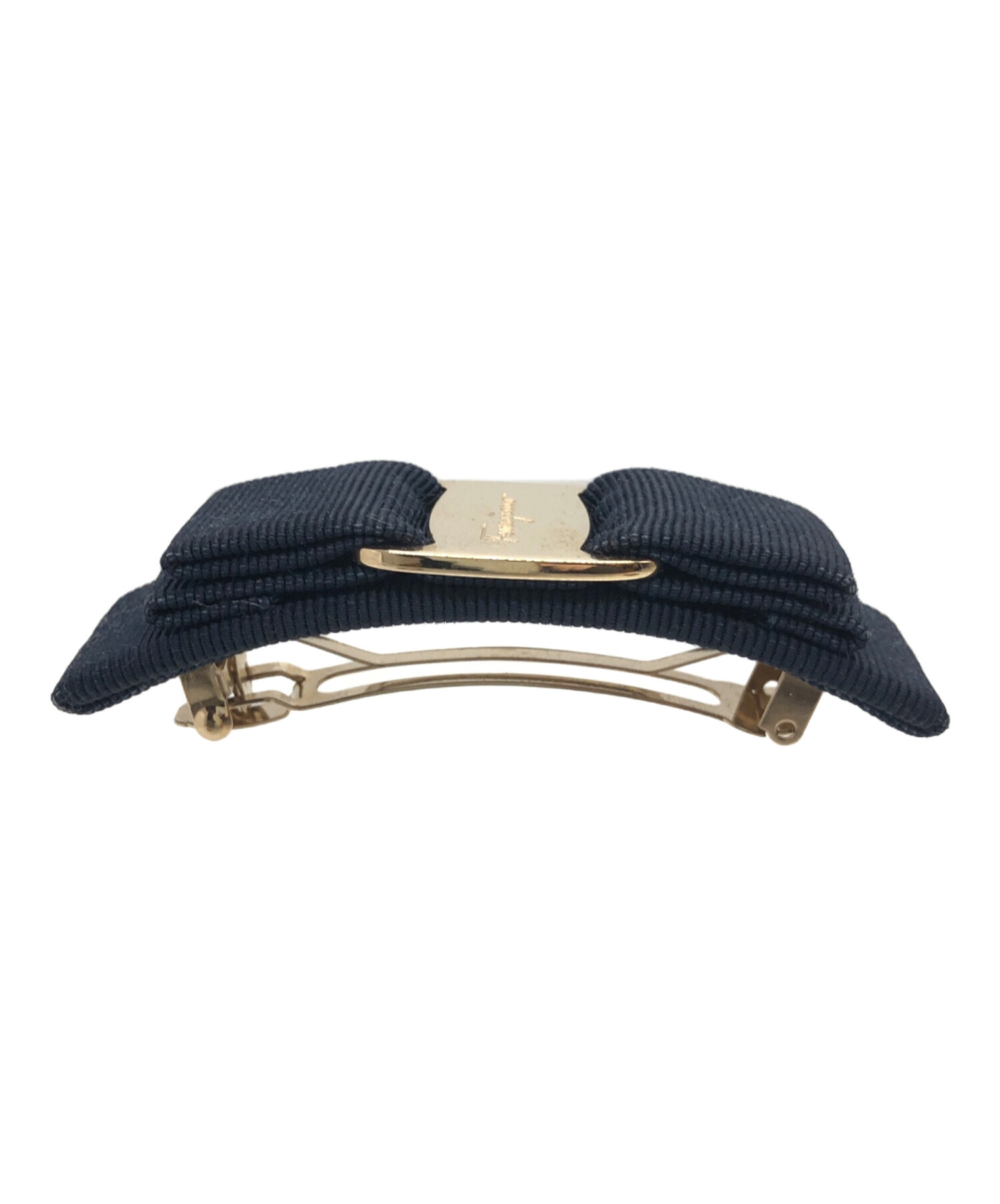 中古・古着通販】Ferragamo (フェラガモ) バレッタ ブラック｜ブランド