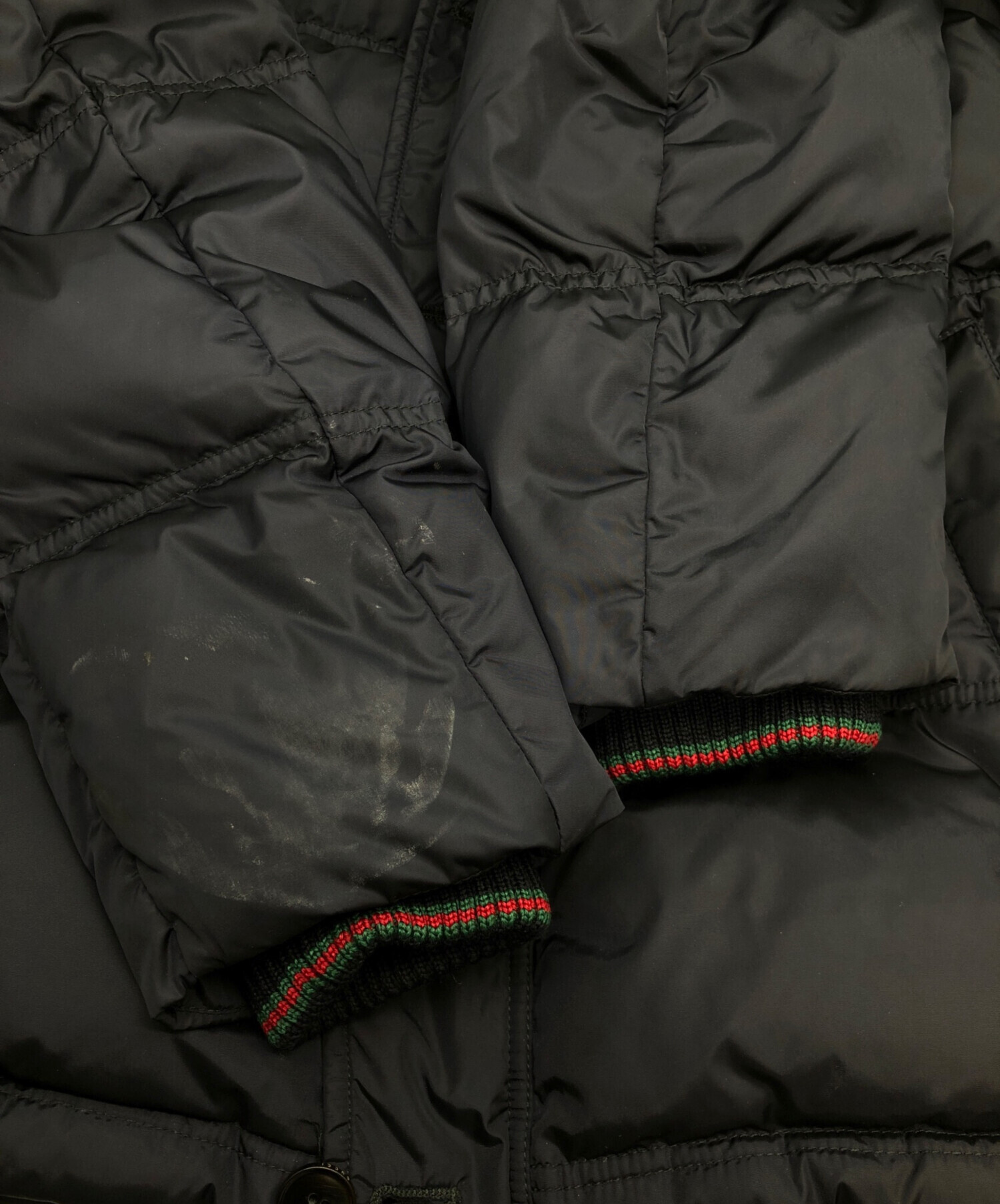 中古・古着通販】GUCCI (グッチ) ダウンジャケット ネイビー×ブラック
