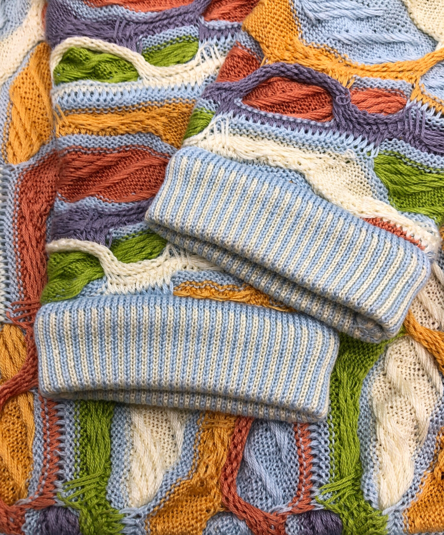 中古・古着通販】COOGI (クージー) 厚手ニット マルチカラー サイズ
