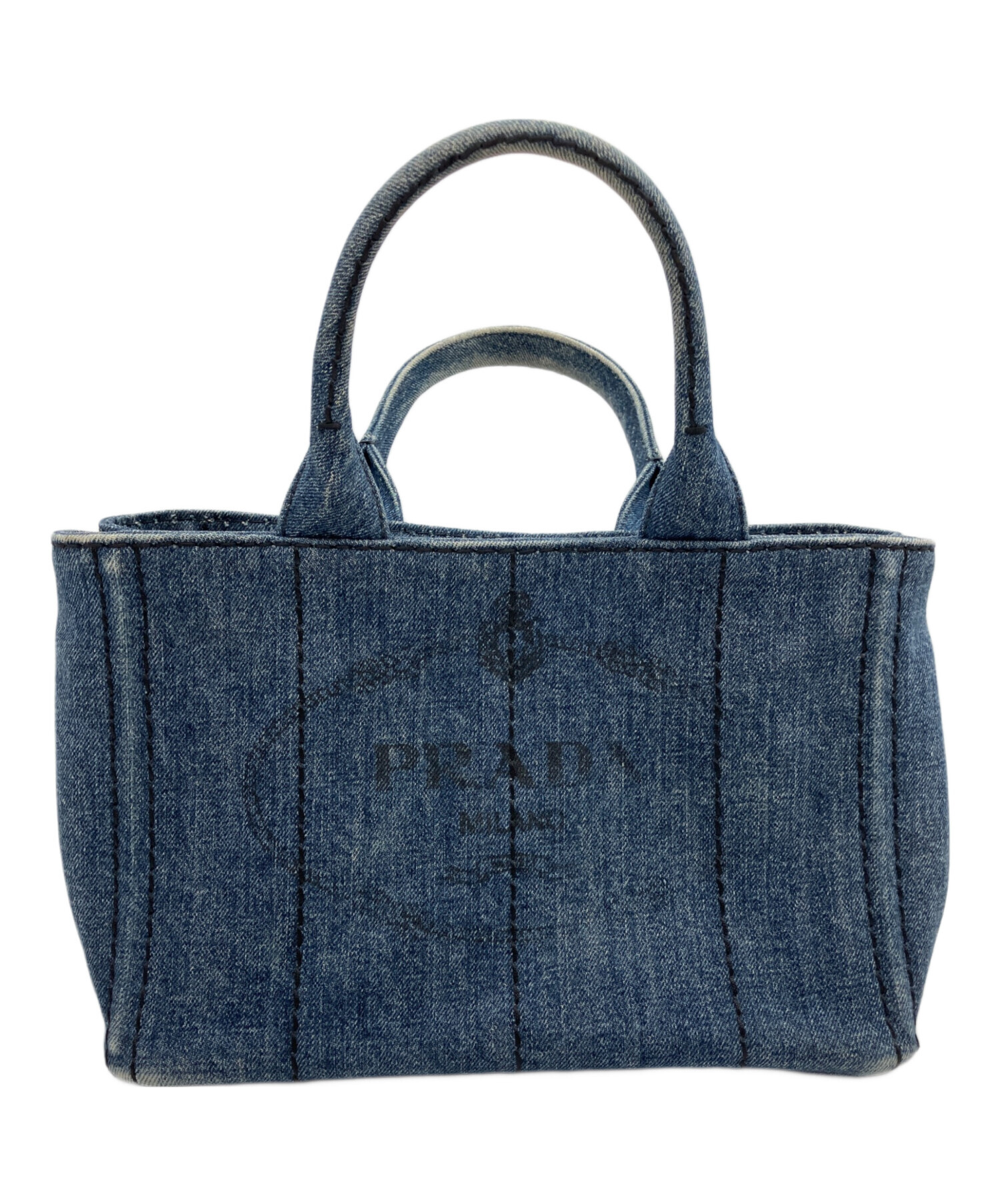 中古・古着通販】PRADA (プラダ) カナパ SS(ミニ) インディゴ 