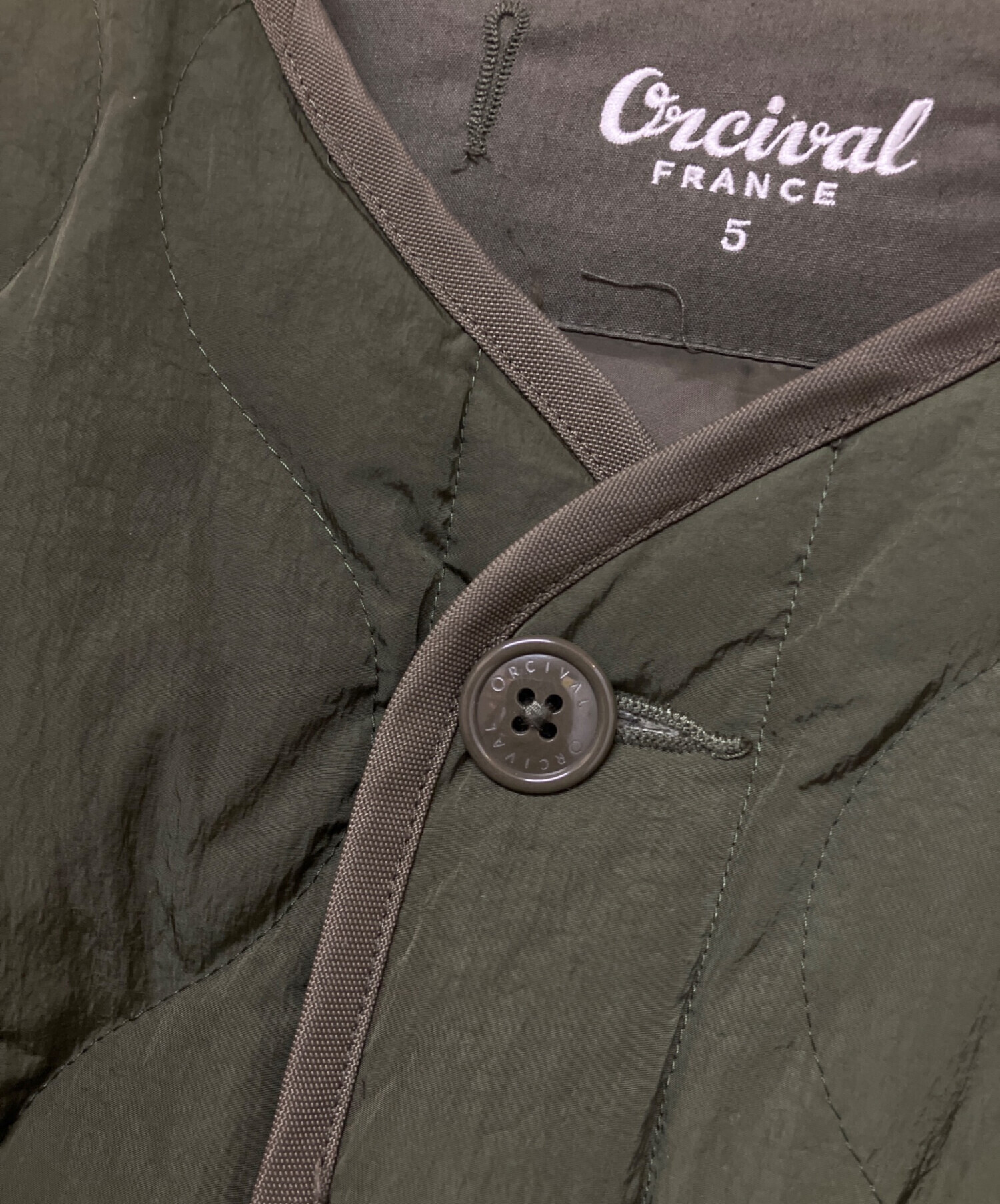 中古・古着通販】ORCIVAL (オーシバル) ダウンジャケット グリーン 