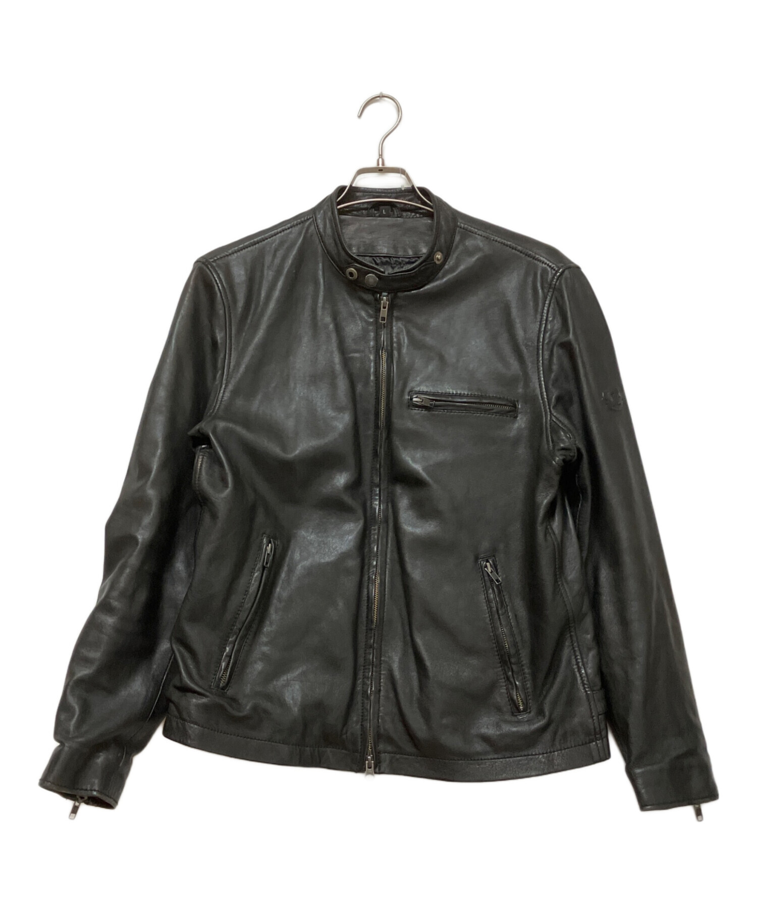 美品 神サイズ RIDEZ ライズ シングルライダース ジャケット 羊革 黒 美品 神サイズ RIDEZ ライズ シングルライダース ジャケット 羊革 黒