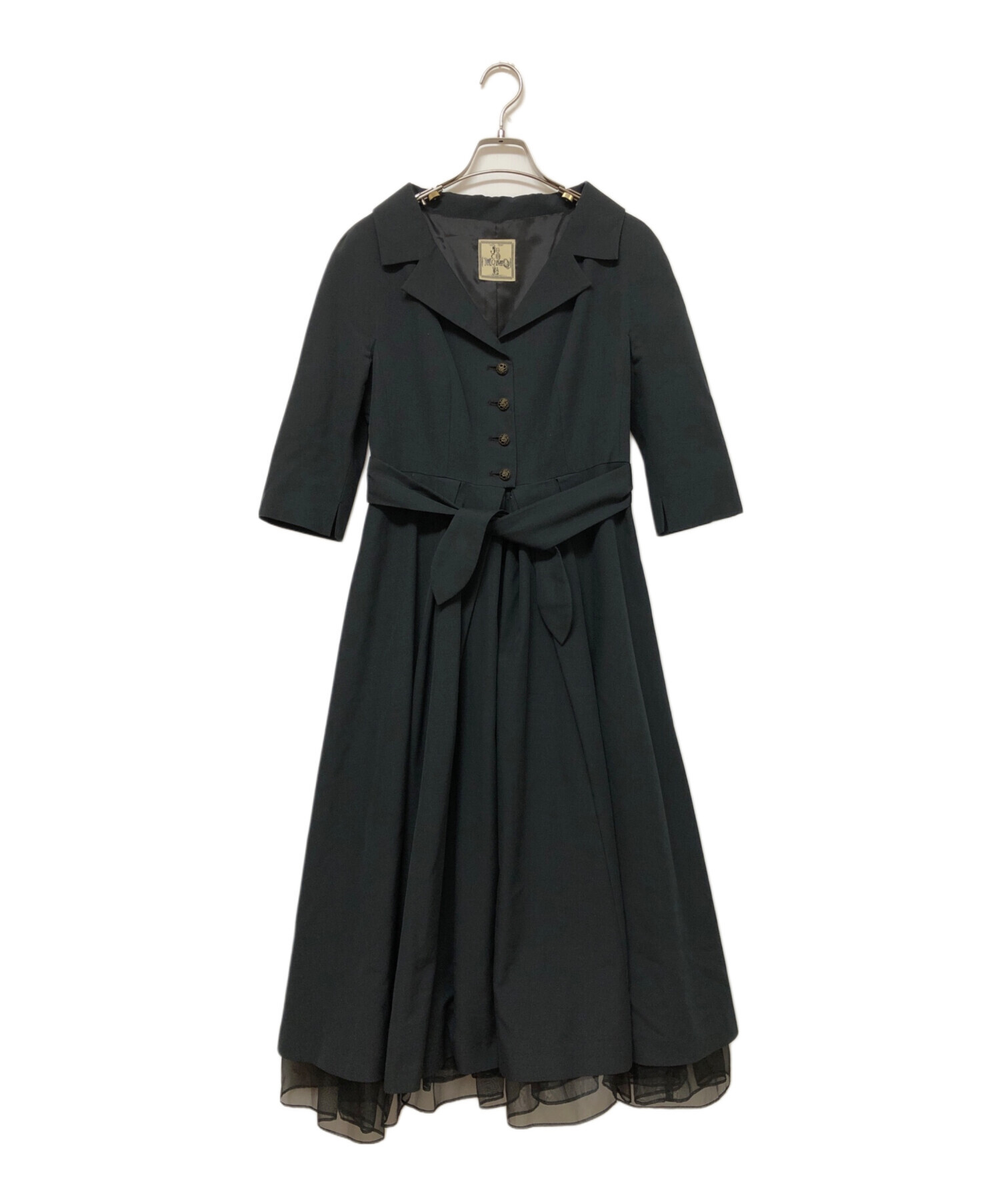 中古・古着通販】Jocomomola (ホコモモラ) 長袖ワンピース ネイビー 
